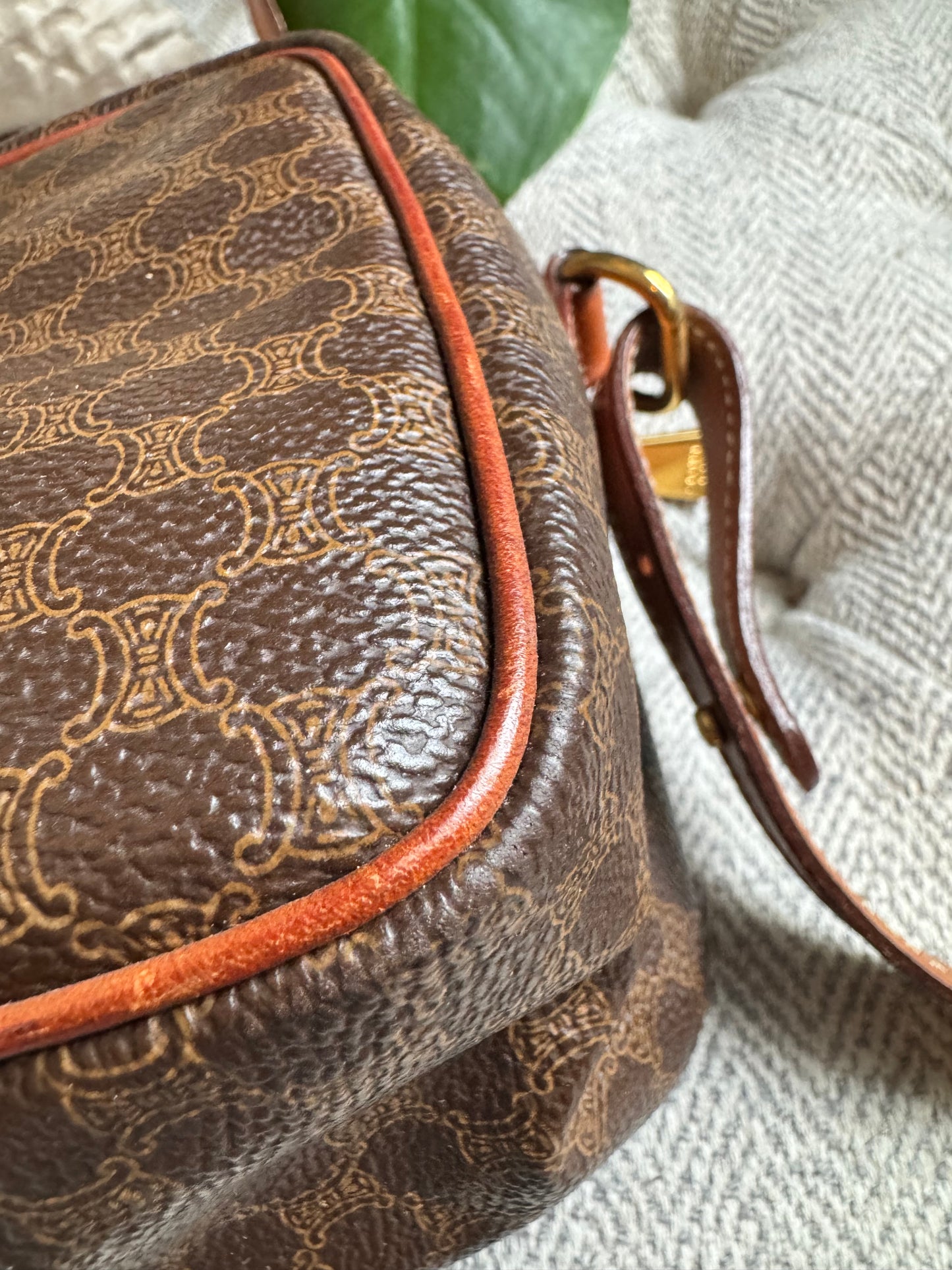 Celine Vintage Macadam Camera Bag