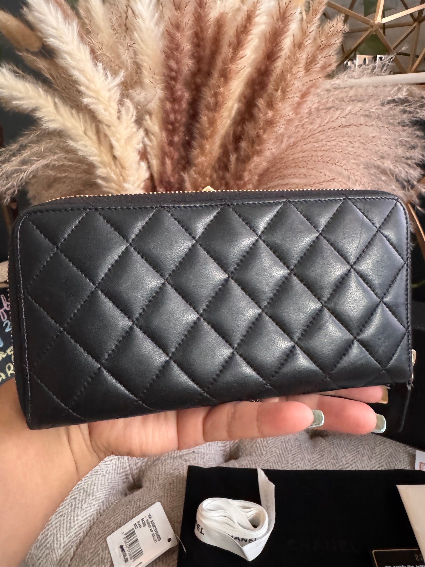 Chanel Trendy Zippy Wallet -Black GHW