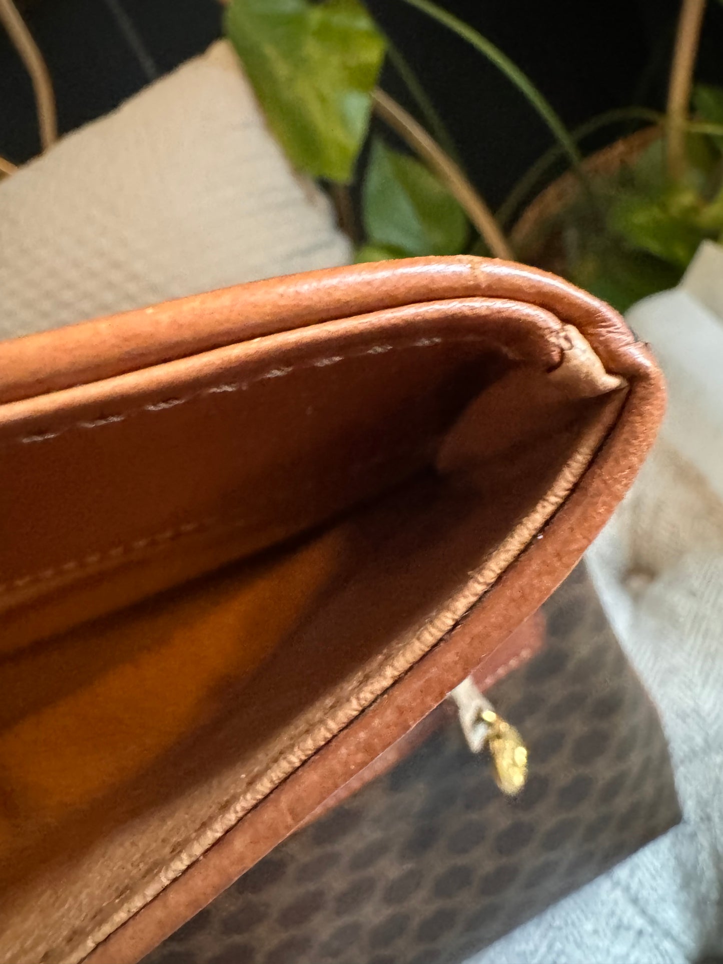 Celine Vintage Macadam Foldover Clutch