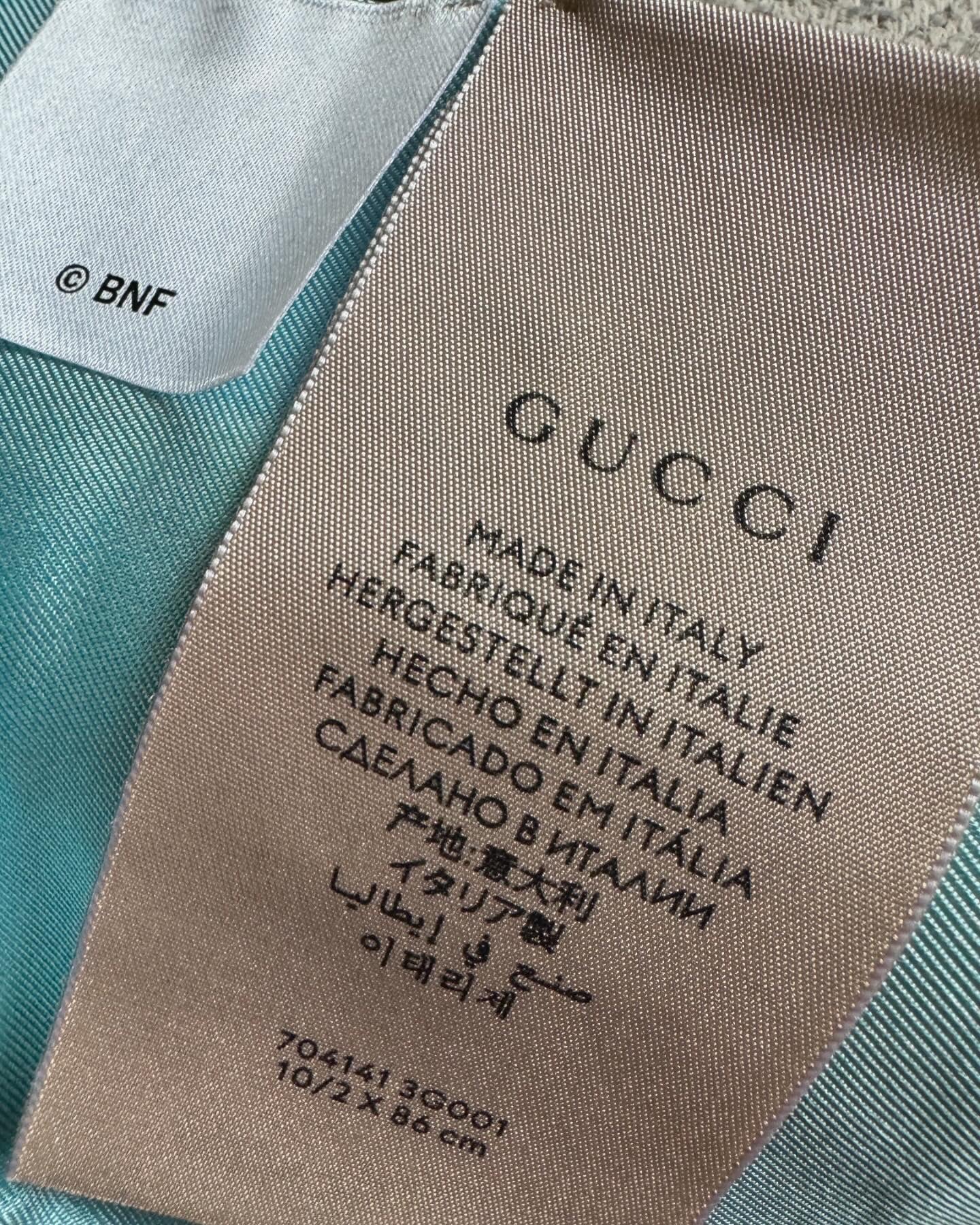 Gucci Bananya Cat Silk Twilly/scarf