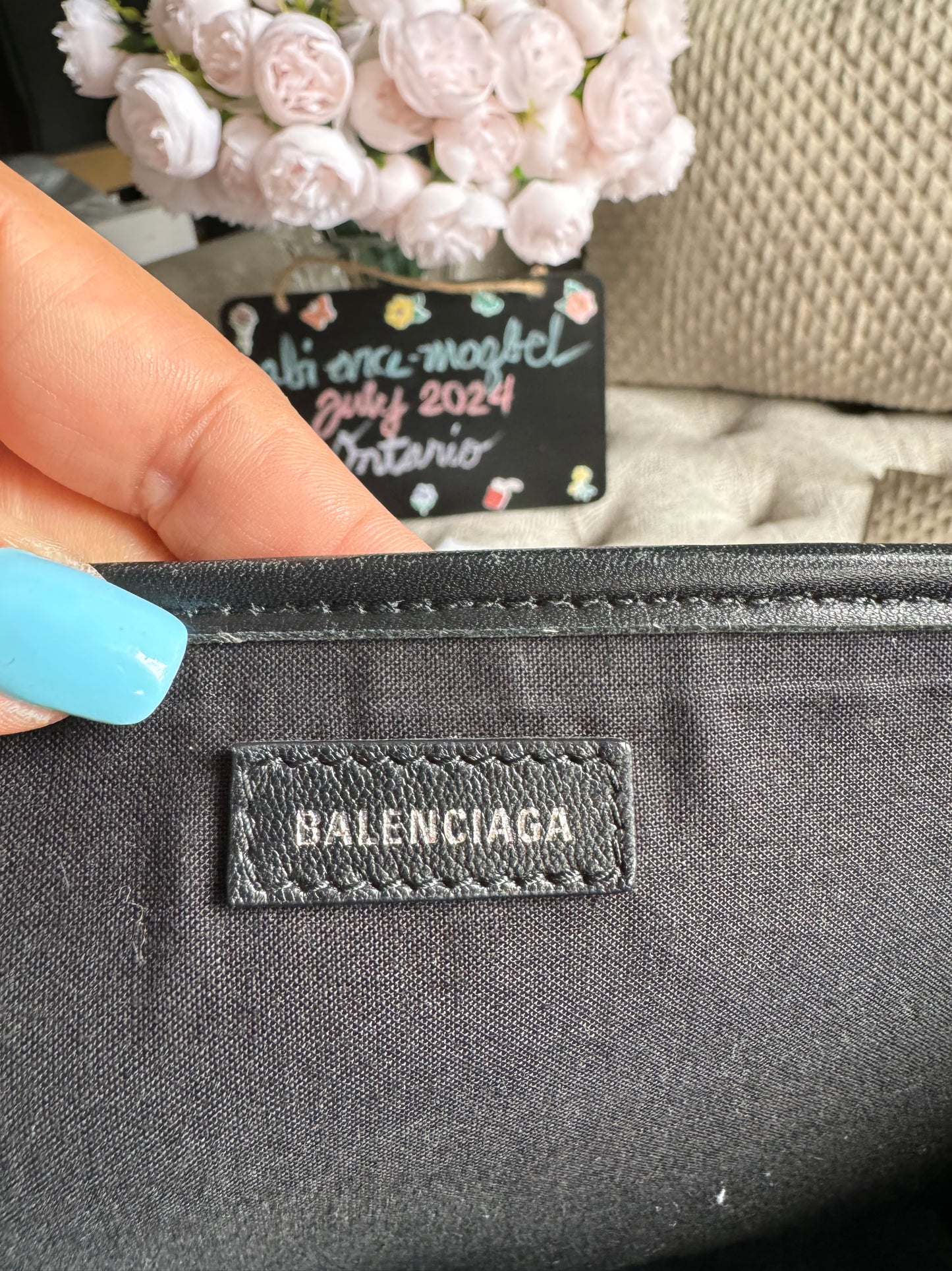 Balenciaga Denim Cabas