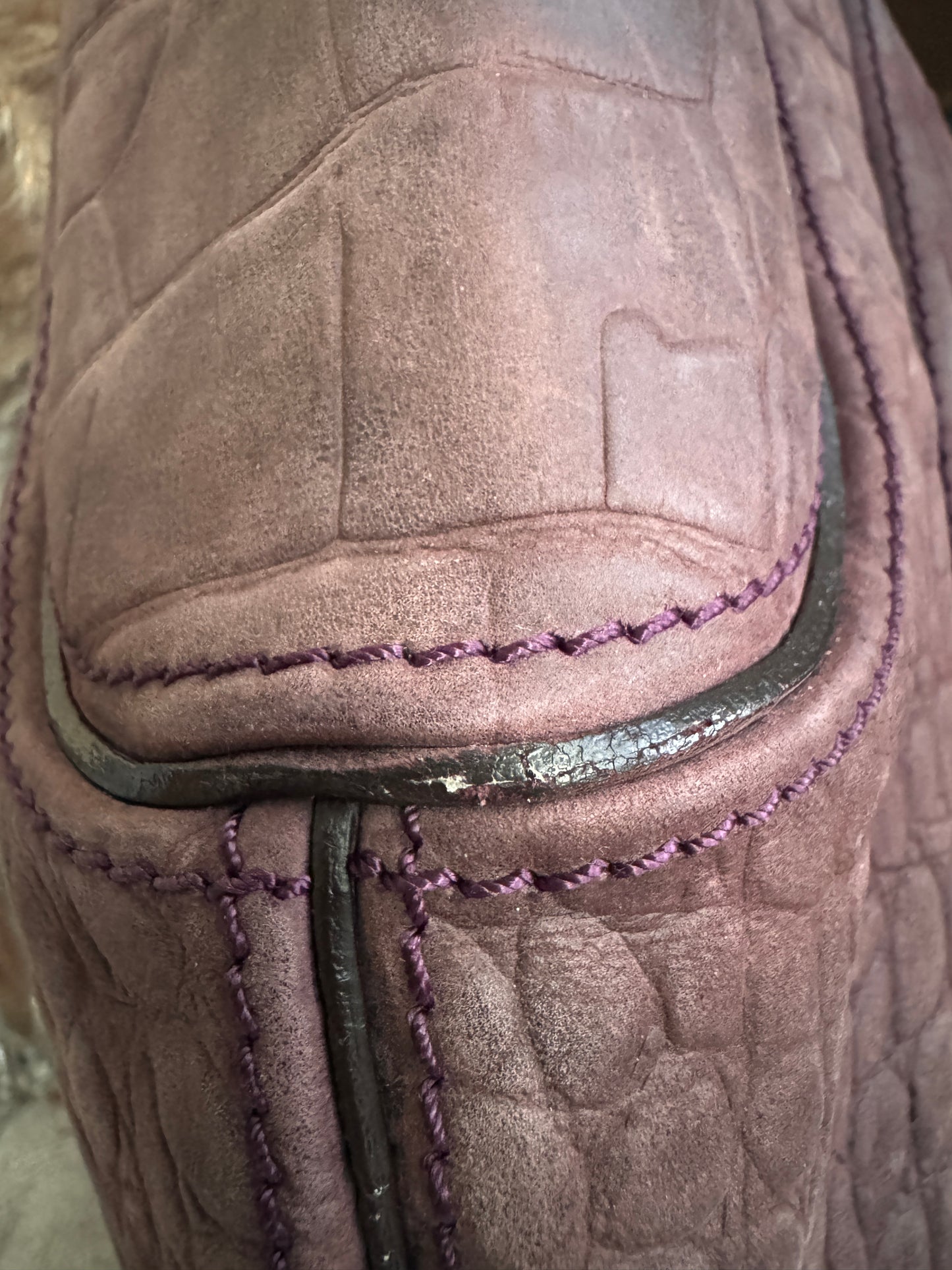 Givenchy Croc Embossed Calfskin Hobo