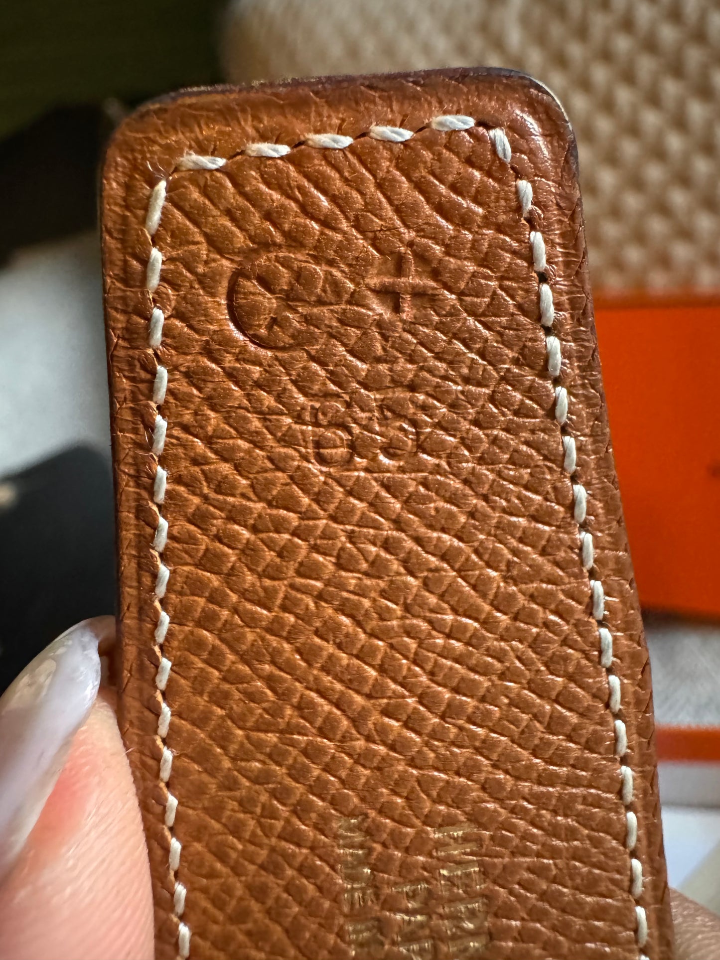 Hermes Belt with Gold Buckle