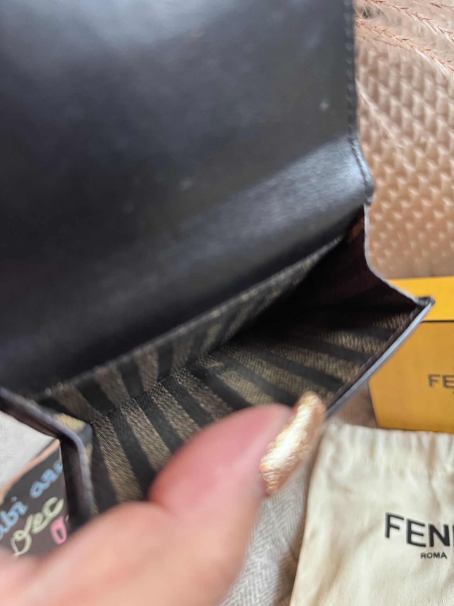 Fendi Micro Baguette Trifold Wallet