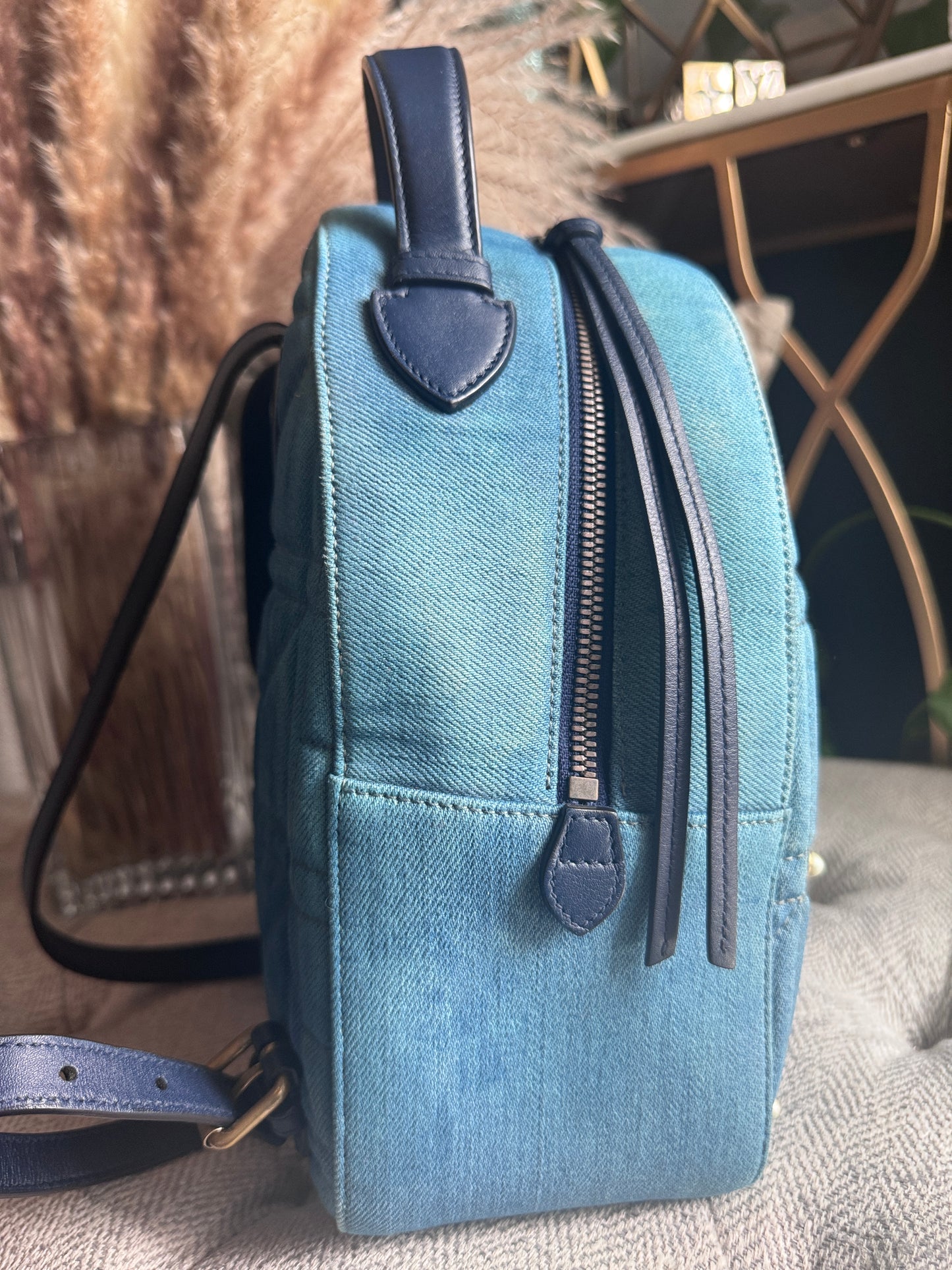 Gucci Marmont Denim Backpack