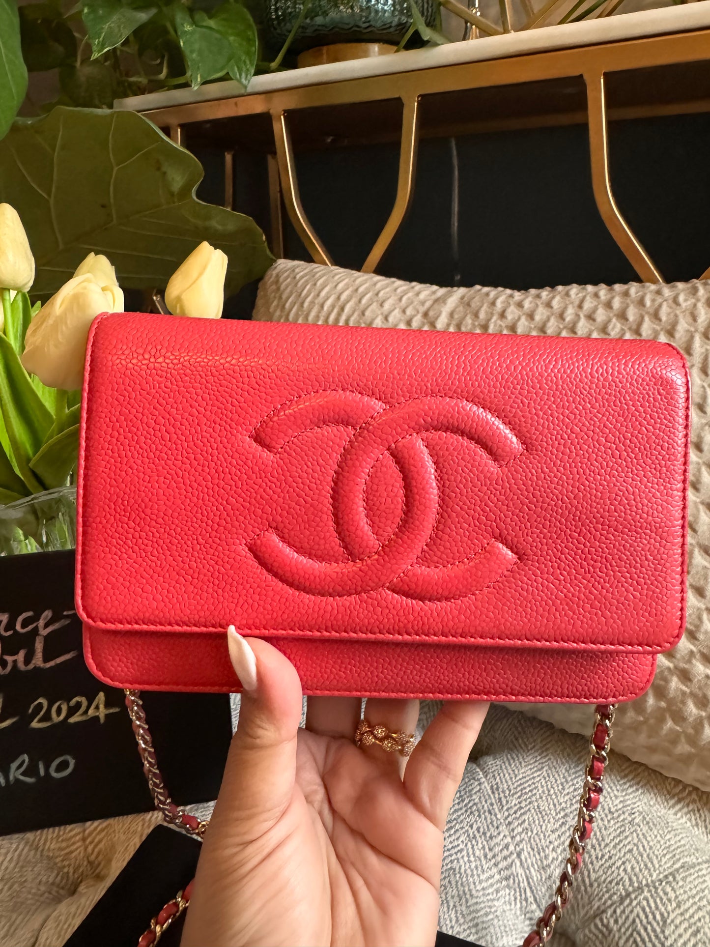 Chanel WOC Caviar in GOLD Hardware