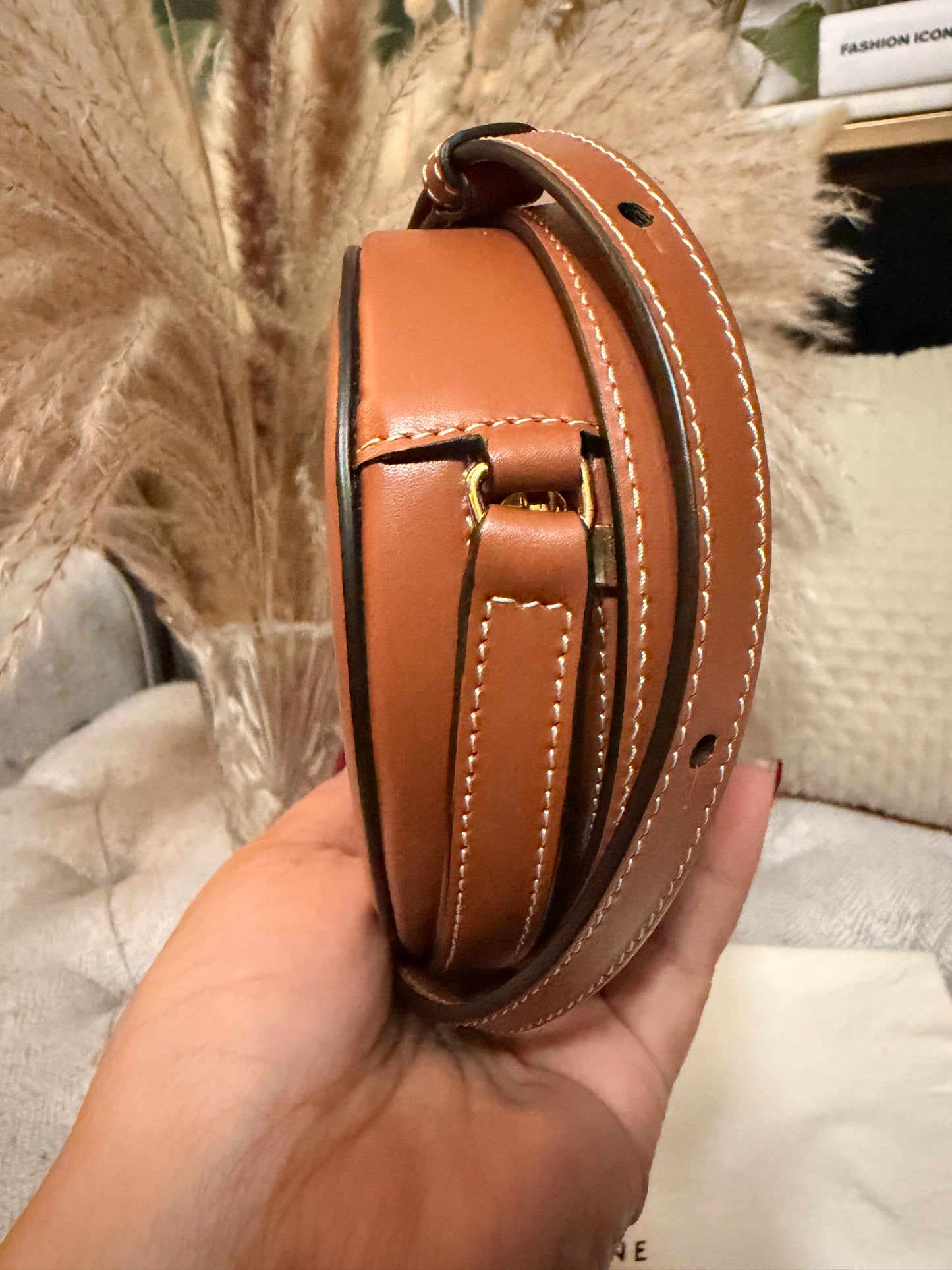 Celine Oval Triomphe Bag in Calfskin