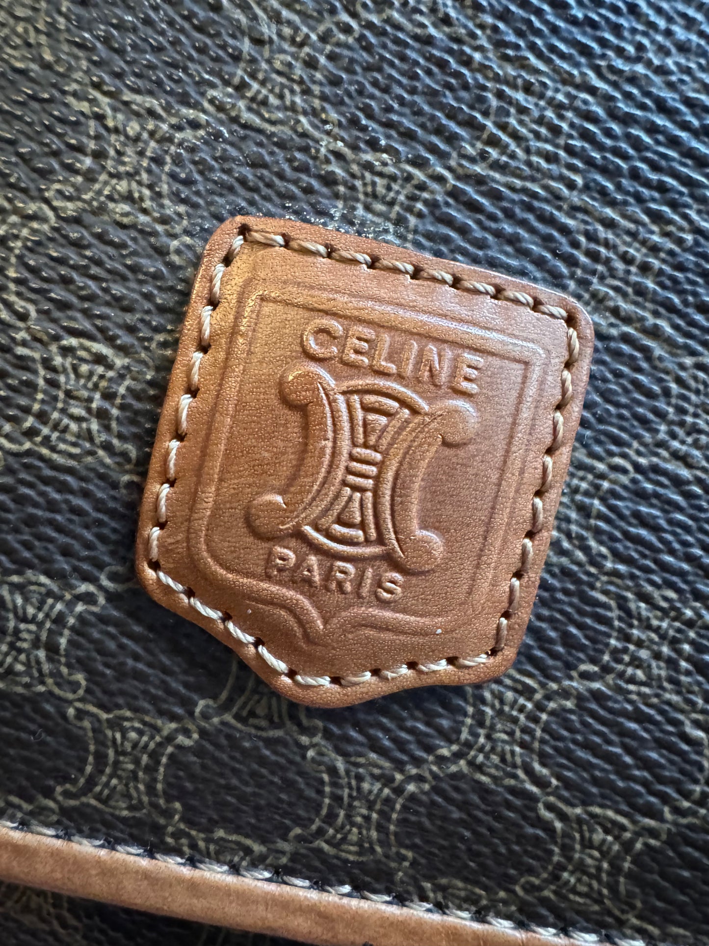 Celine Vintage Macadam Foldover Clutch