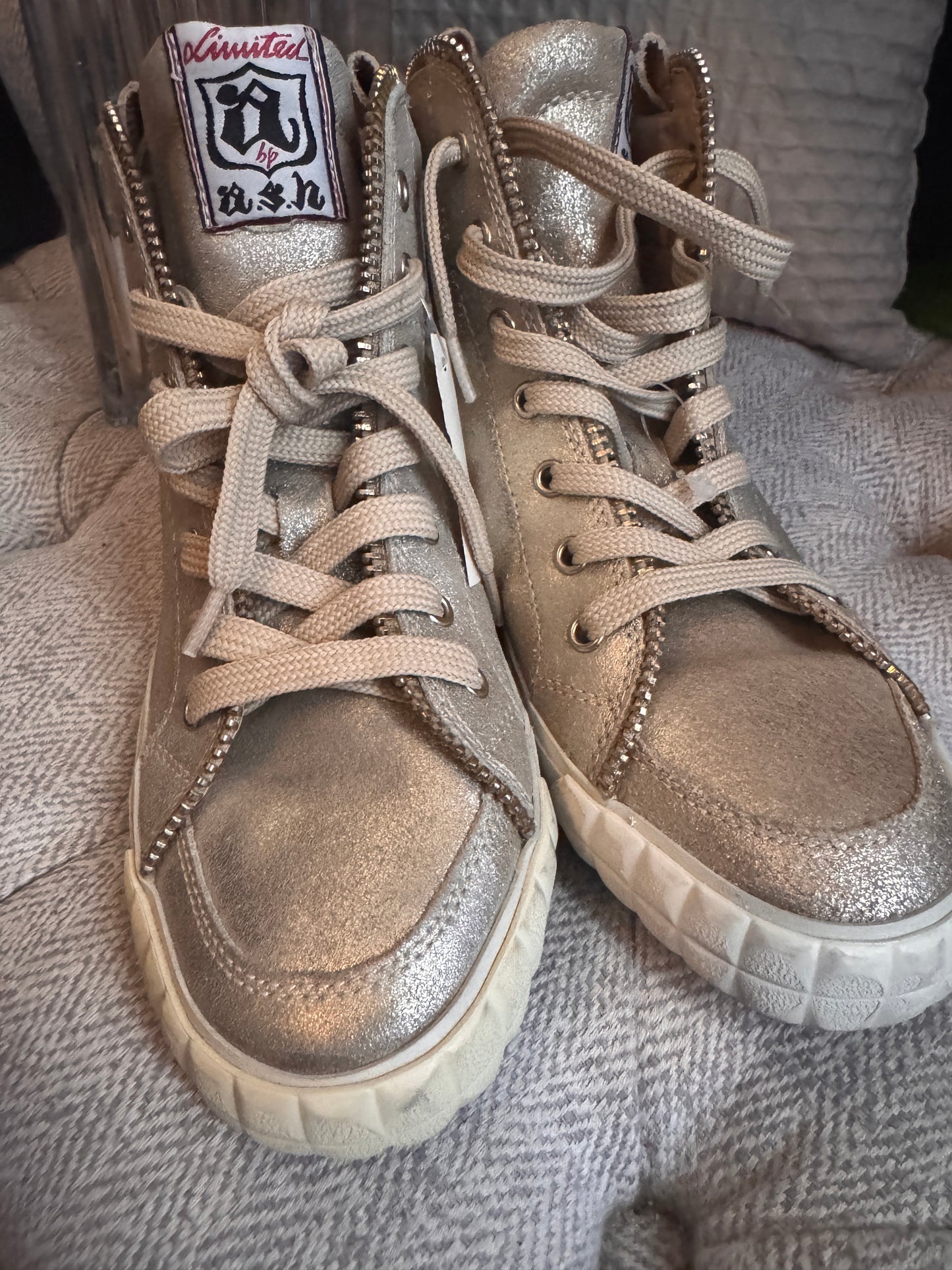 Ash Golden High Tops