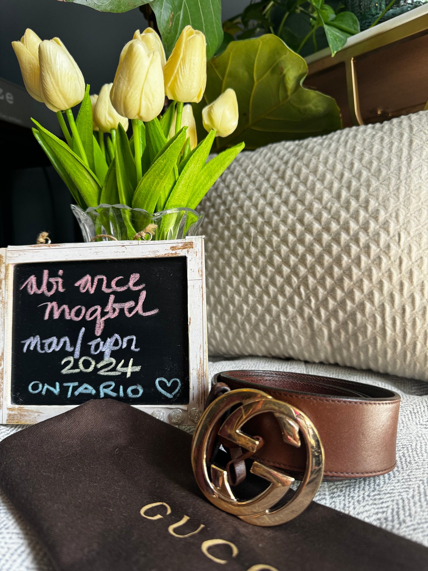 Gucci Interlocking Belt size 80