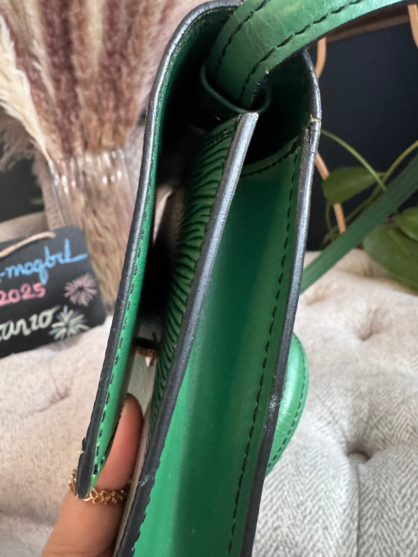 Louis Vuitton Epi Pochette Arche in Borneo Green