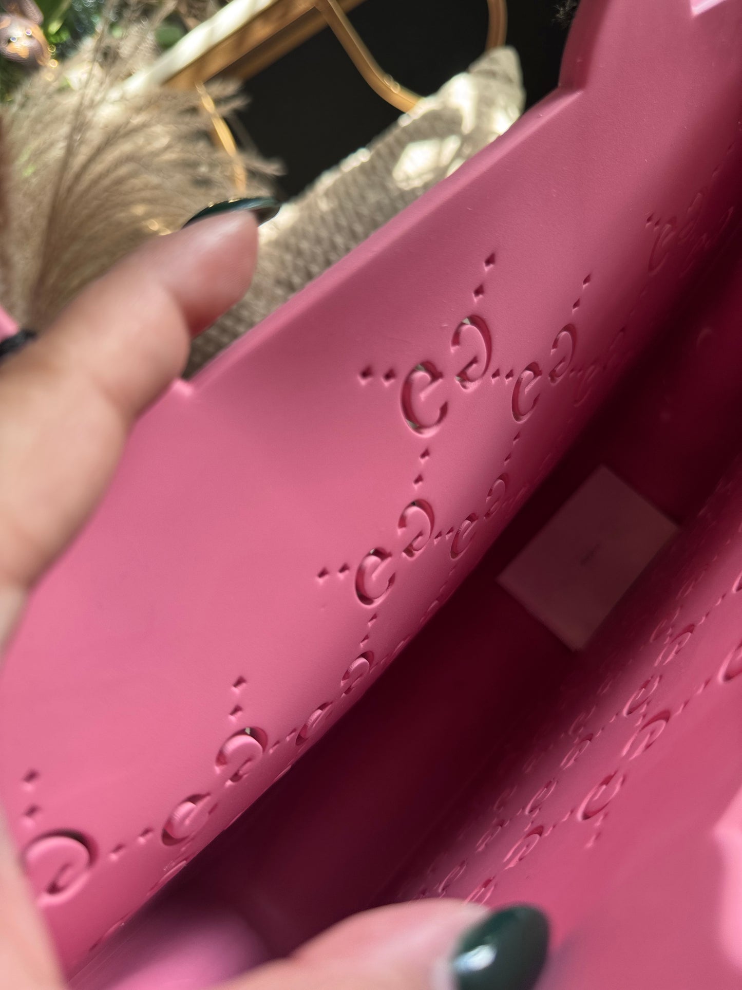 Gucci Rubber tote-PINK
