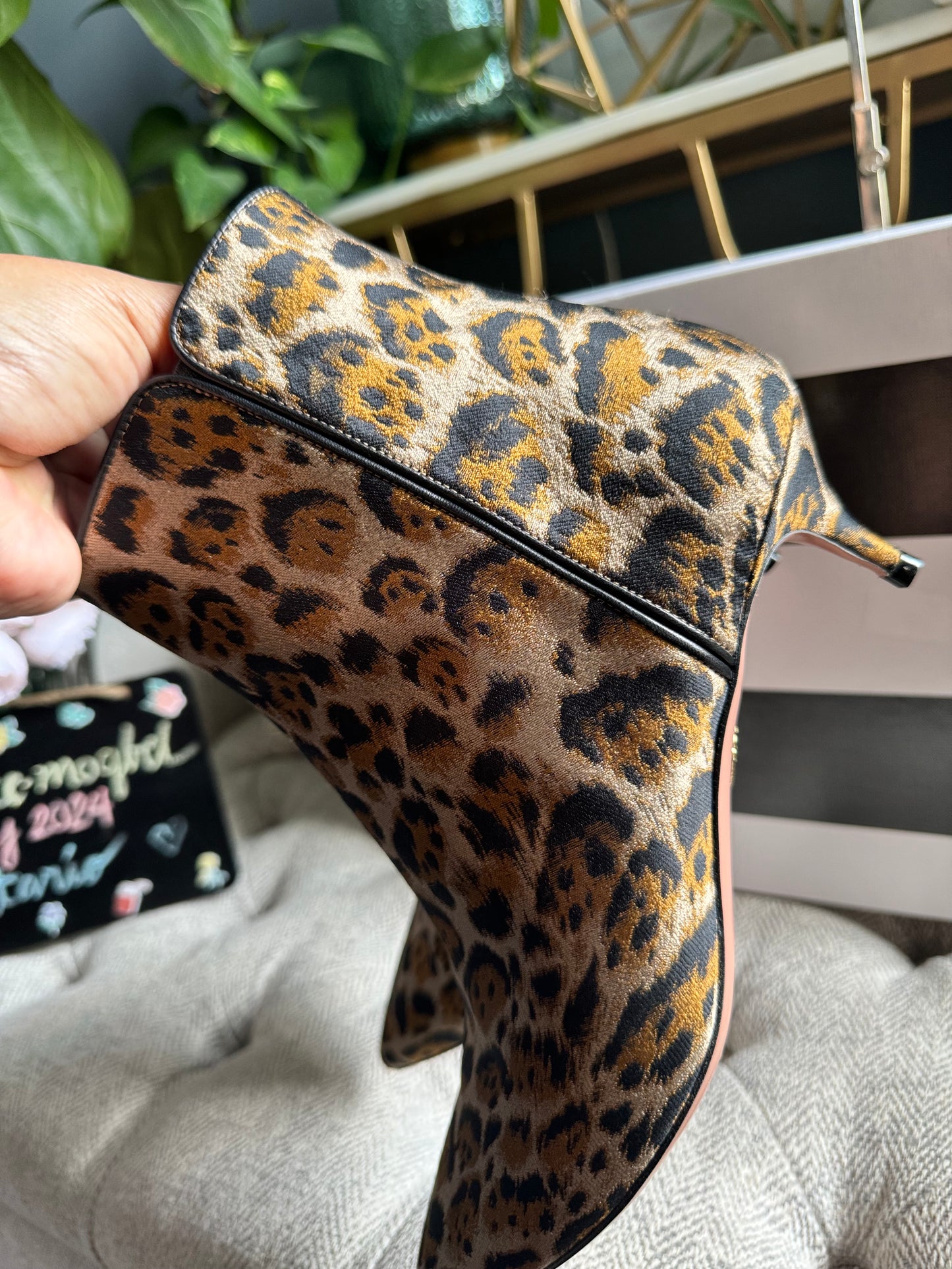 Aquazzura Leopard Print Quant 45 in size 39