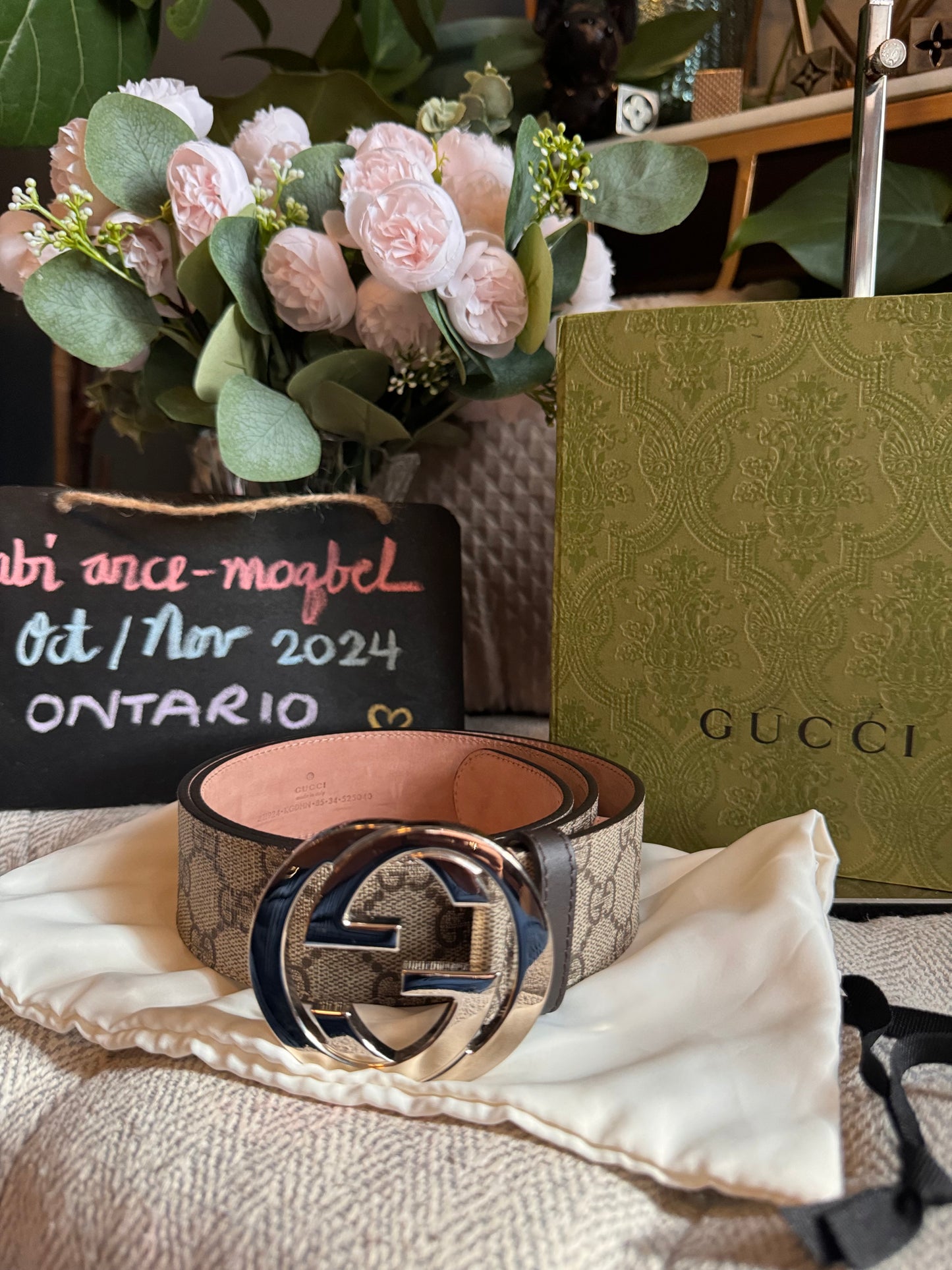 Gucci interlocking monogram belt