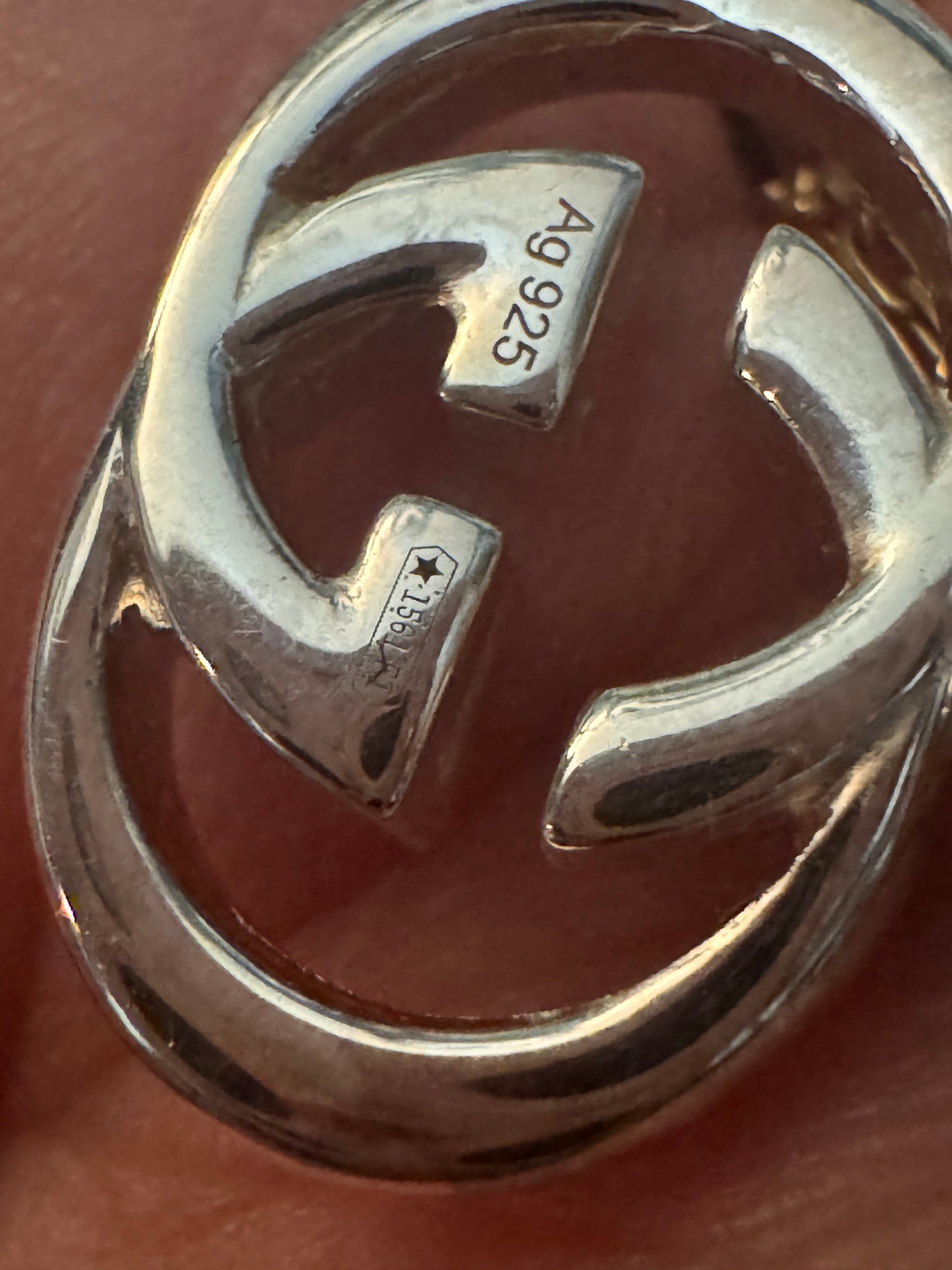 Gucci Sterling Silver 925 Interlocking Dangle Earrings