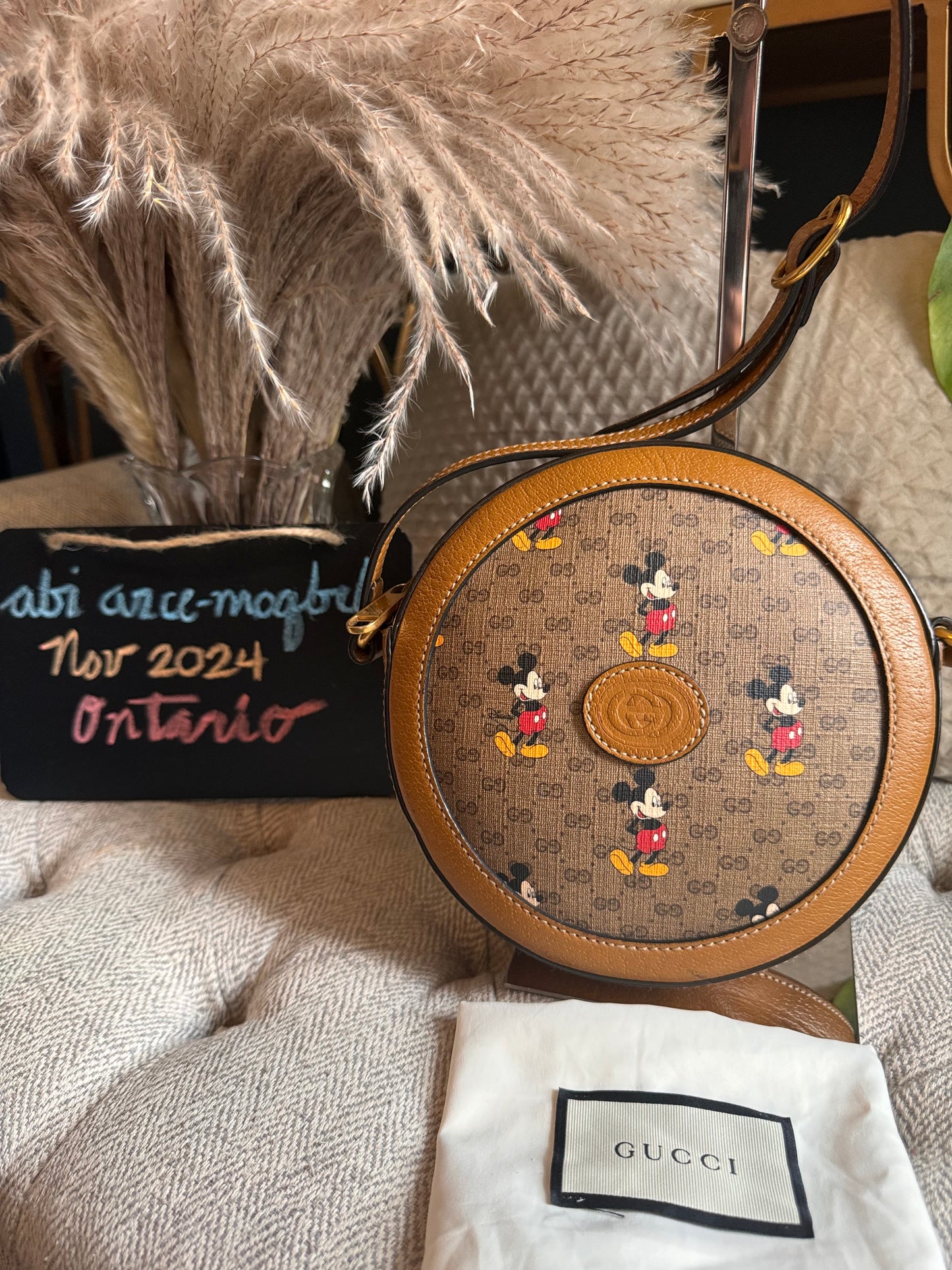 Gucci x Disney Collab Round Shoulder/Crossbody