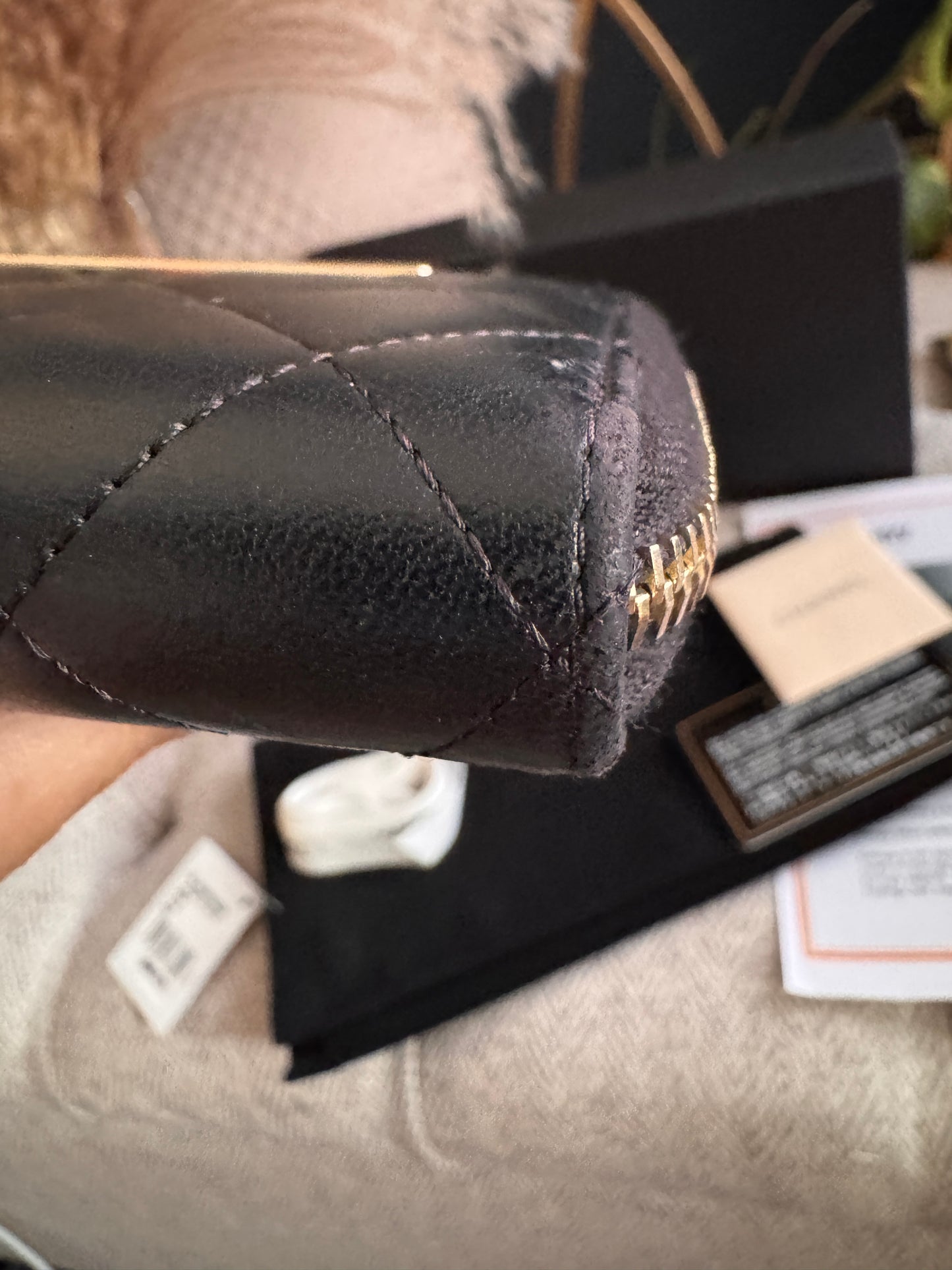 Chanel Trendy Zippy Wallet -Black GHW