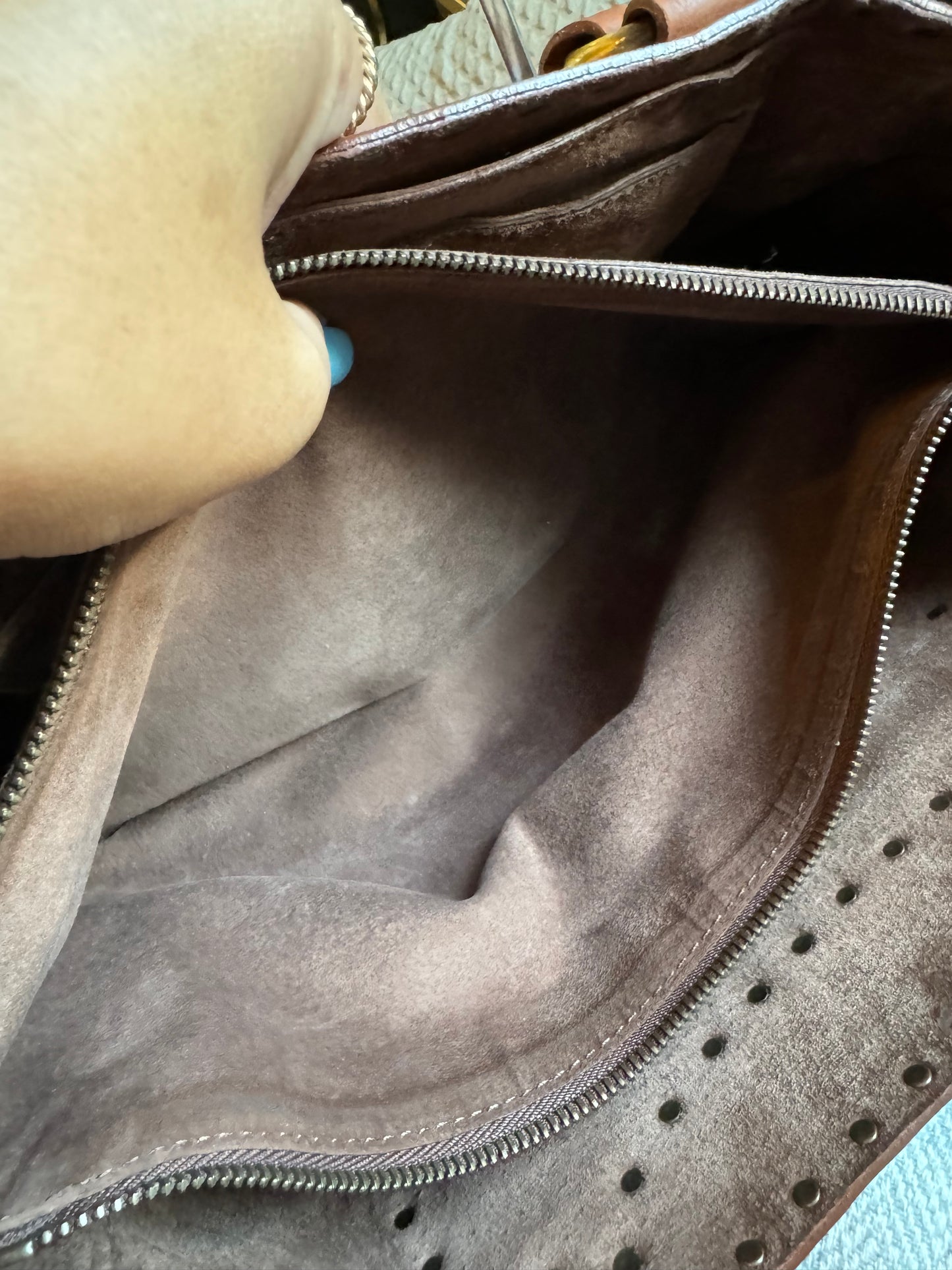 Celine Vintage Studded Leather Tote