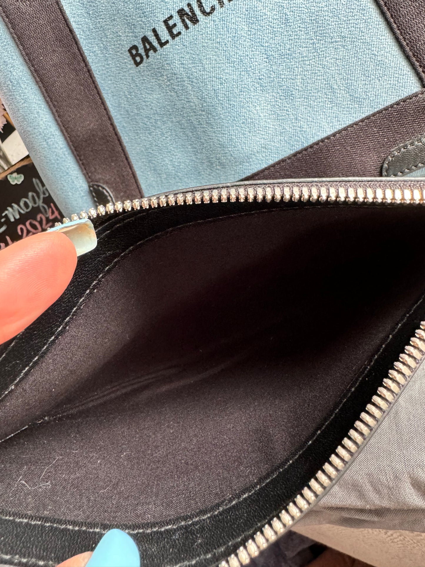 Balenciaga Denim Cabas