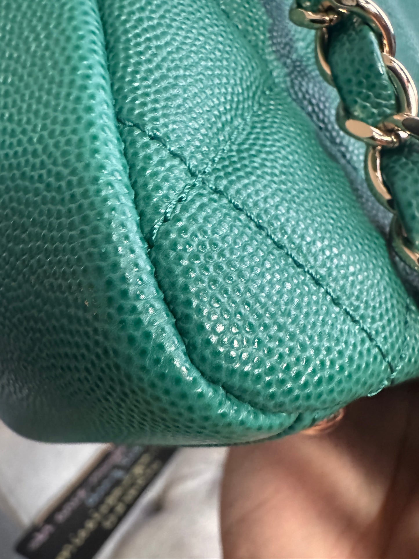 Chanel Business Affinity in gorgeous Green Caviar
