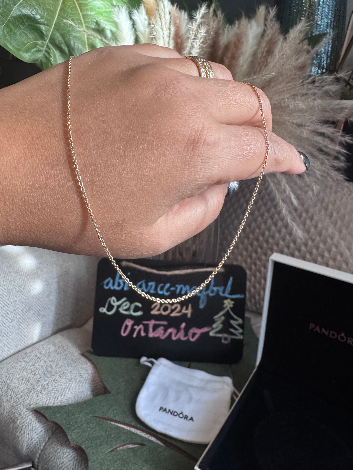 Pandora 14k Gold necklace