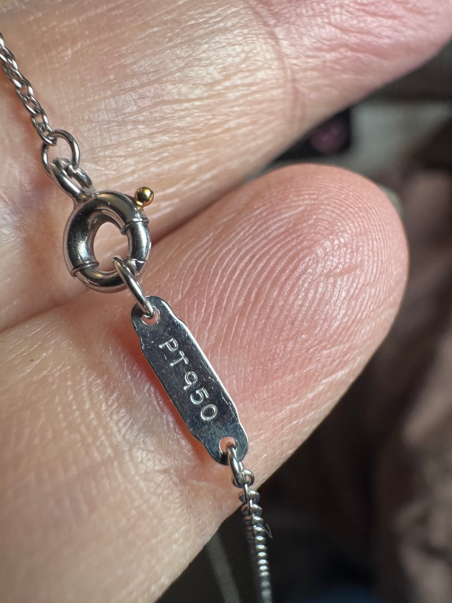Tiffany&Co Platinum Solitaire Necklace