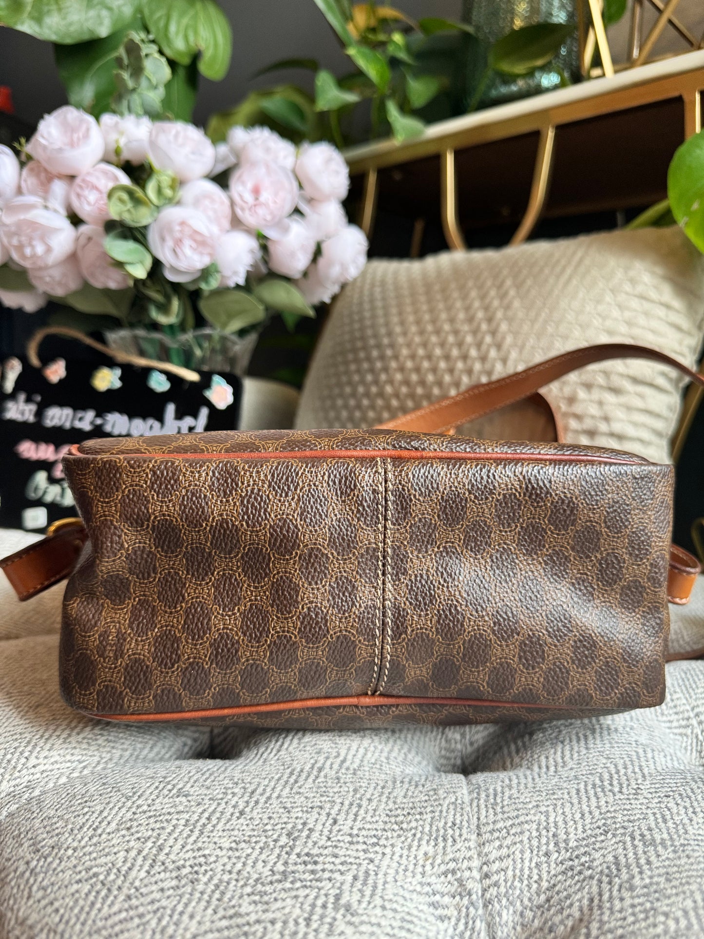 Celine Vintage Macadam Camera Bag