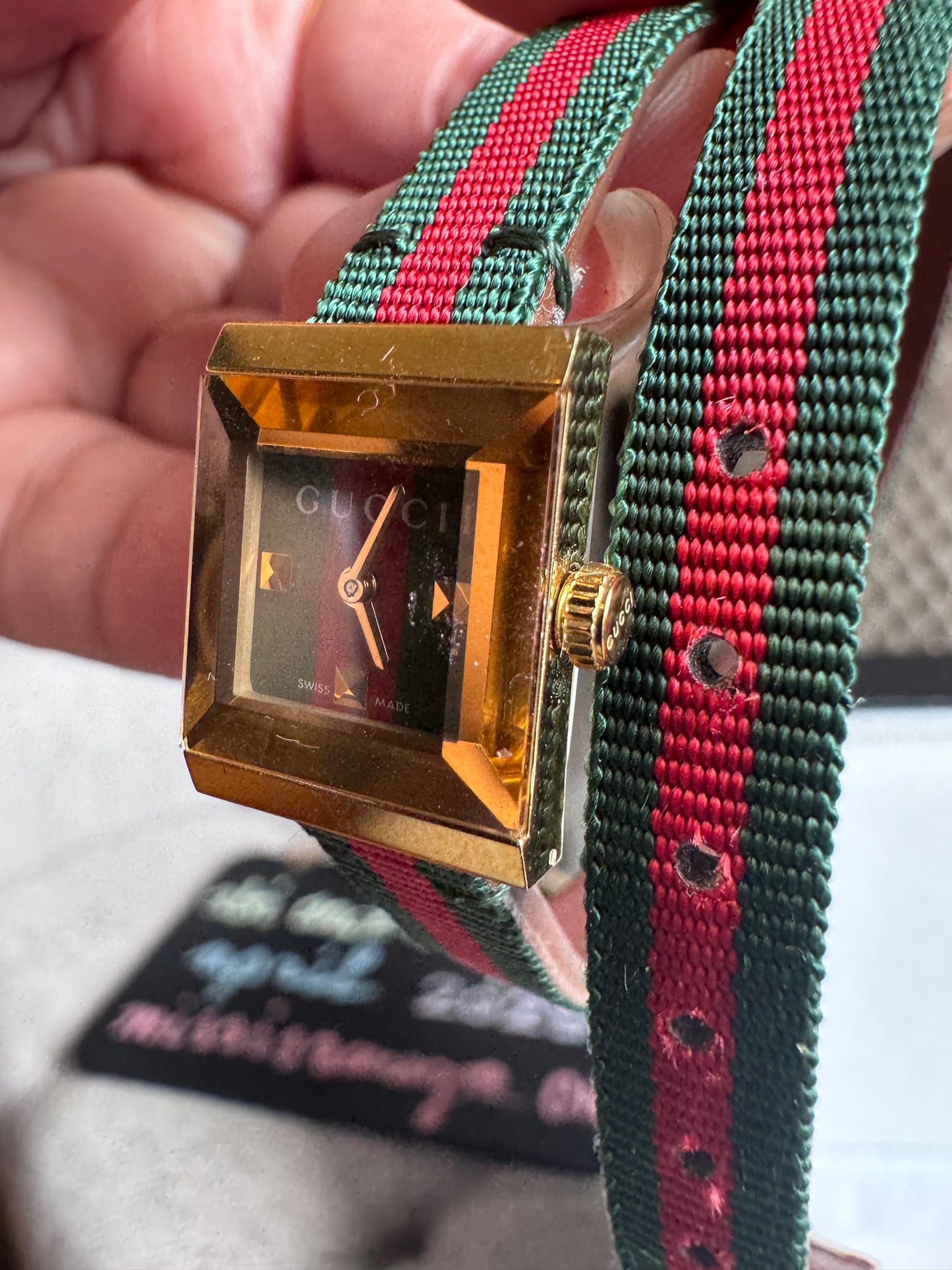 Gucci Vintage Web Strap Watch