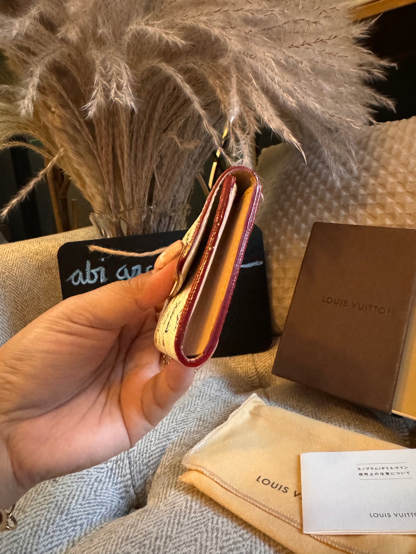 Louis Vuitton x Takashi Murakami Multicolor Business Cardholder in Blanc