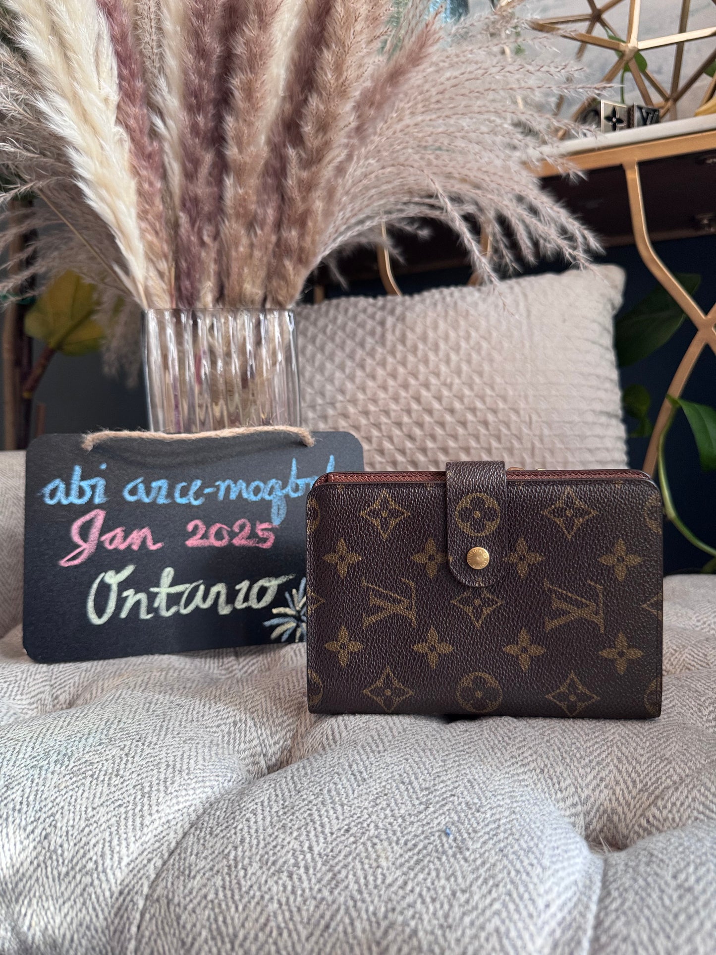 Louis Vuitton Vintage Porte Papier Zip Bifold Wallet in Monogram