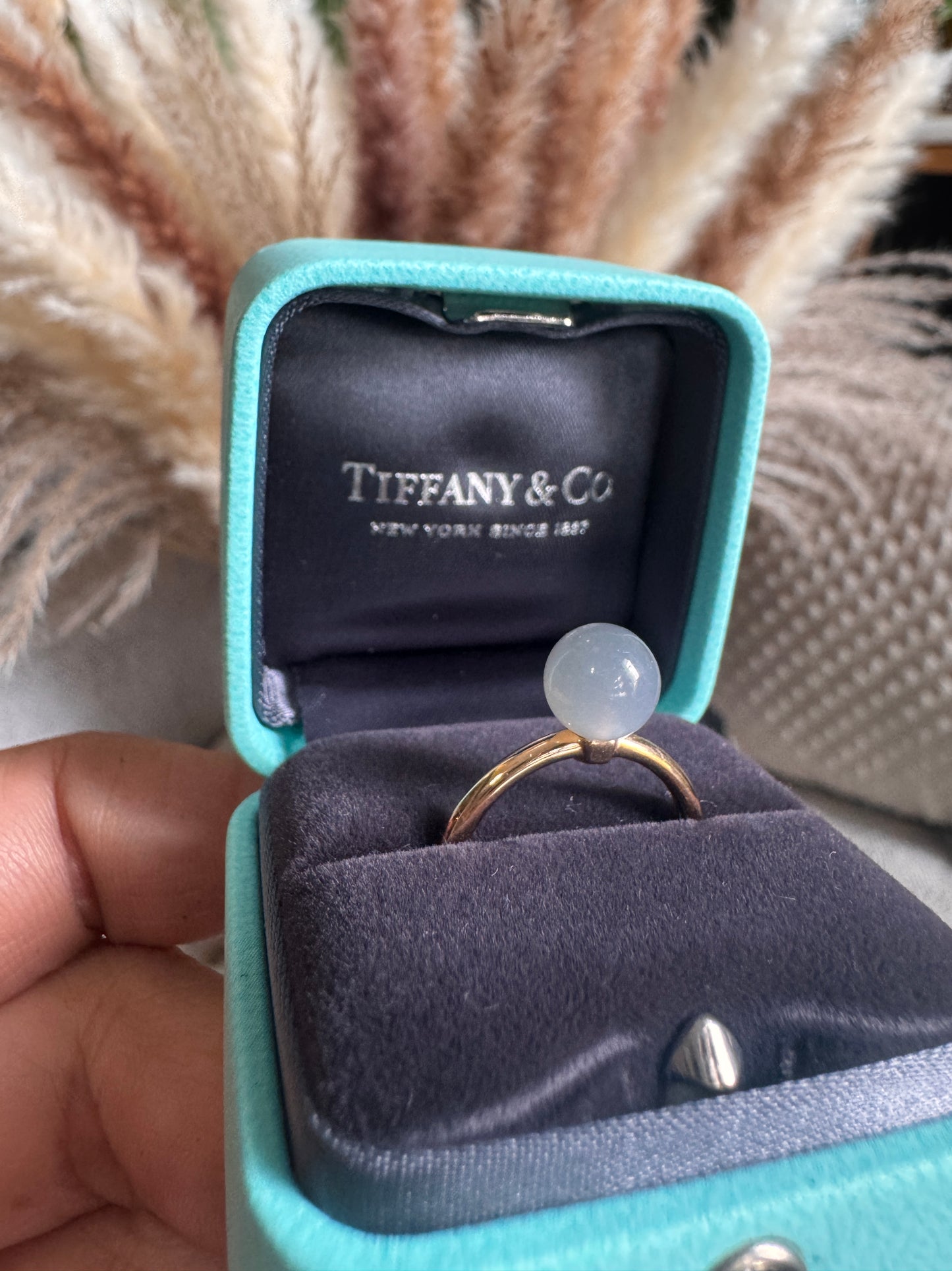 Tiffany & Co Retired and HTF Moonstone 18k RH Ring