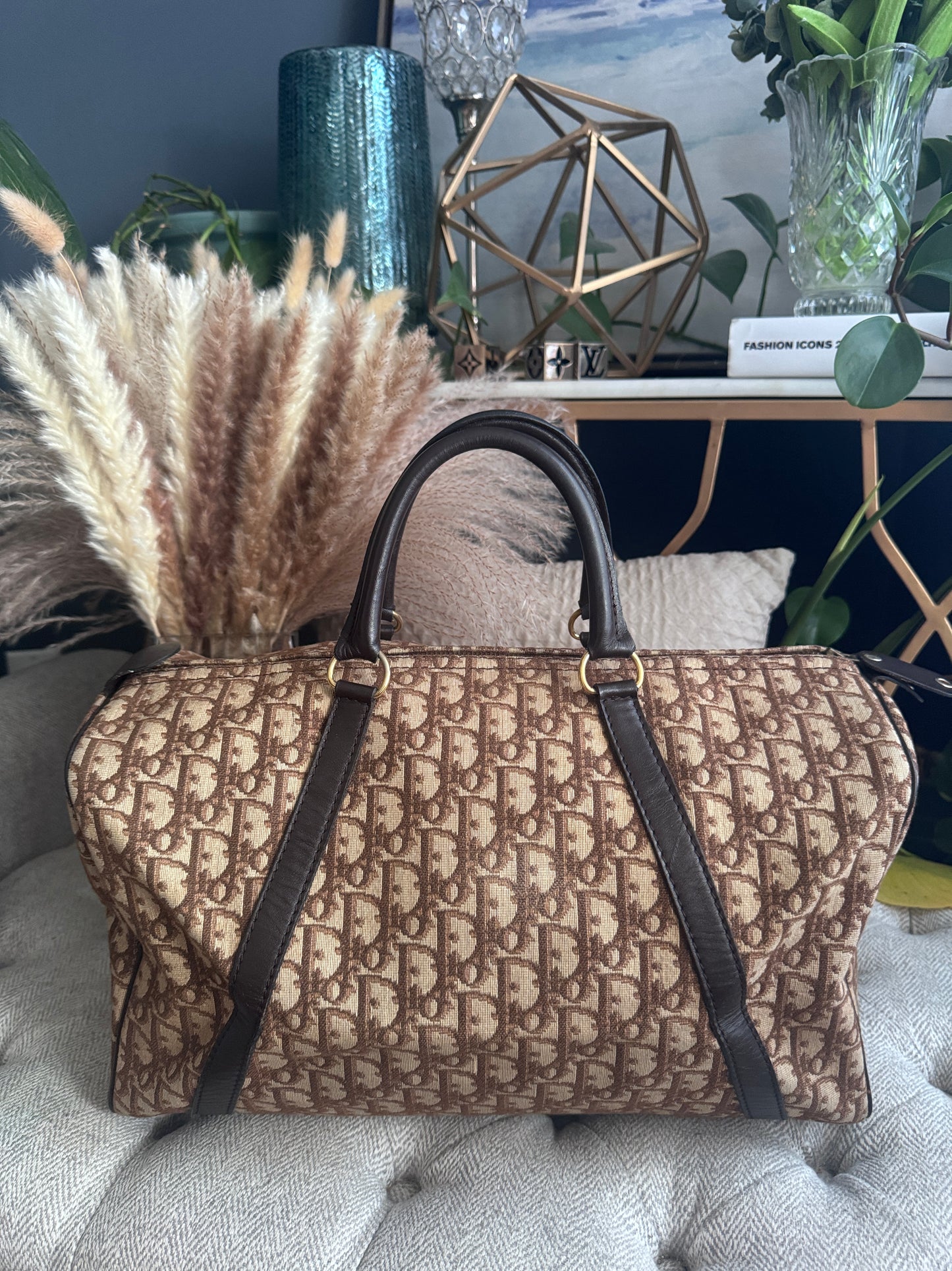 Dior Vintage Trotter Boston Bag