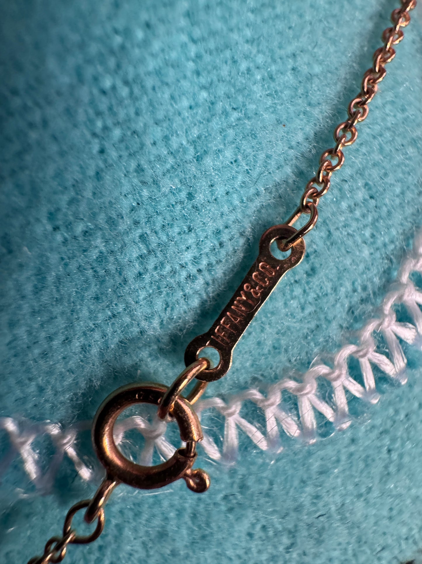 Tiffany & Co. 18k 9mm Bean Necklace