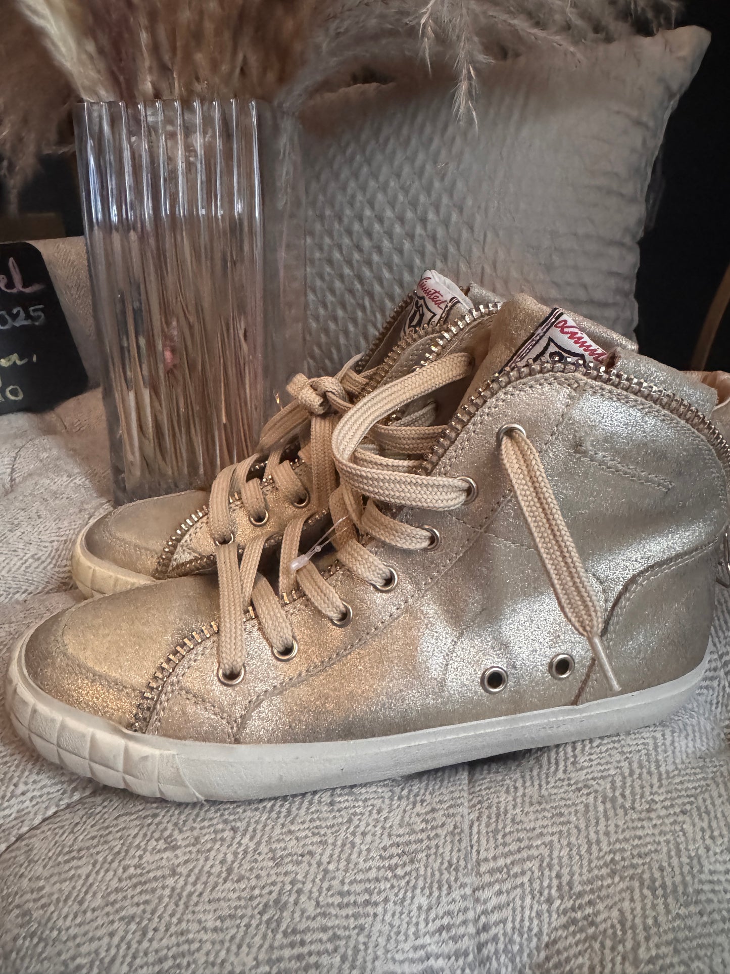 Ash Golden High Tops
