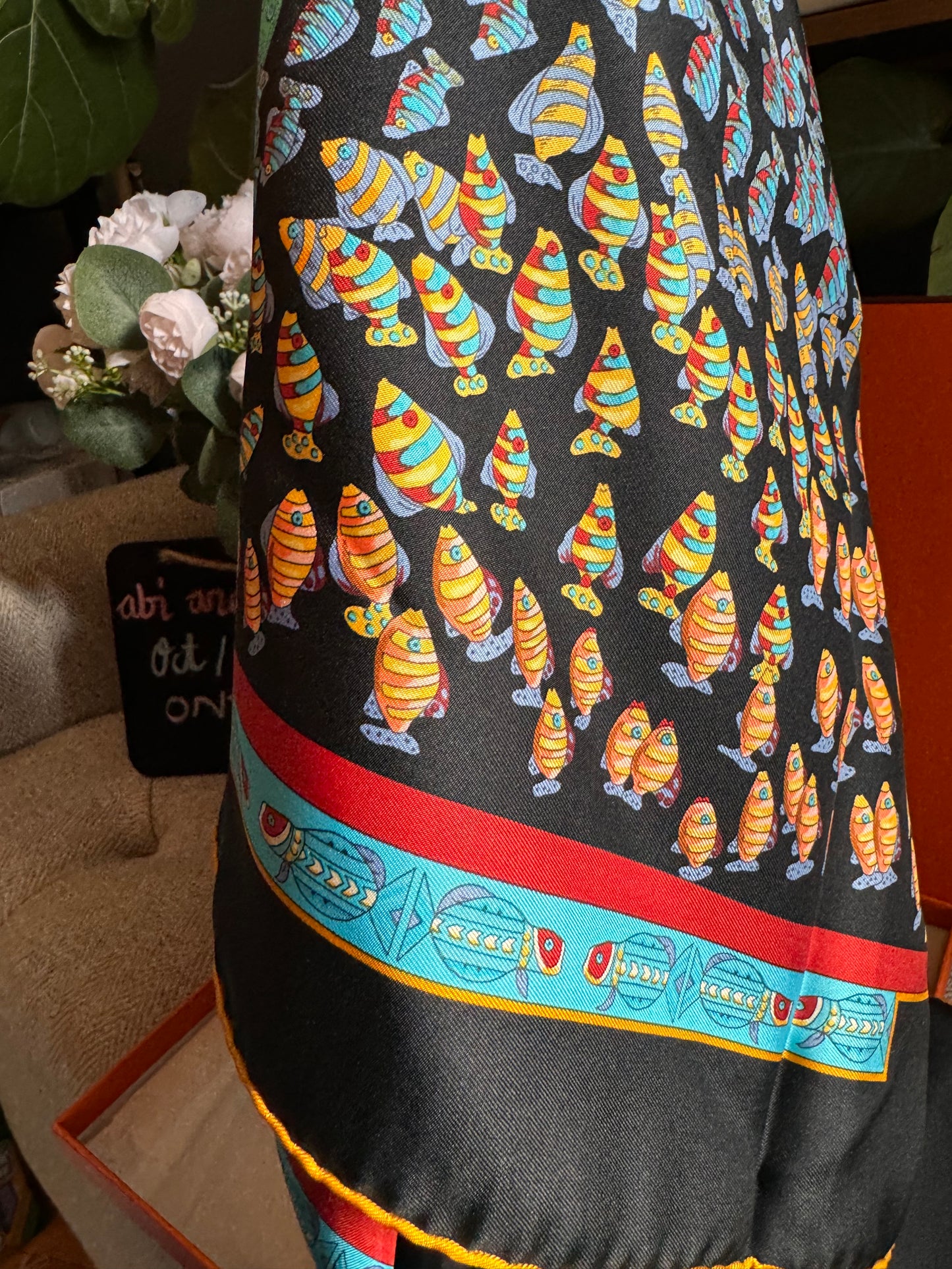 Hermes Silk Scarf
