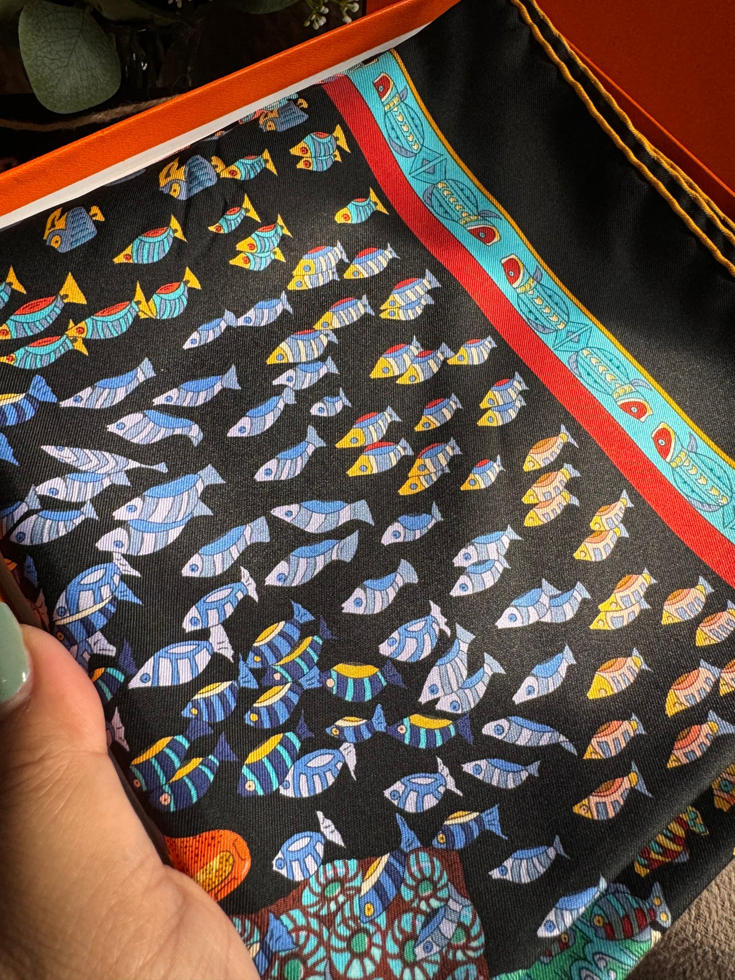 Hermes Silk Scarf