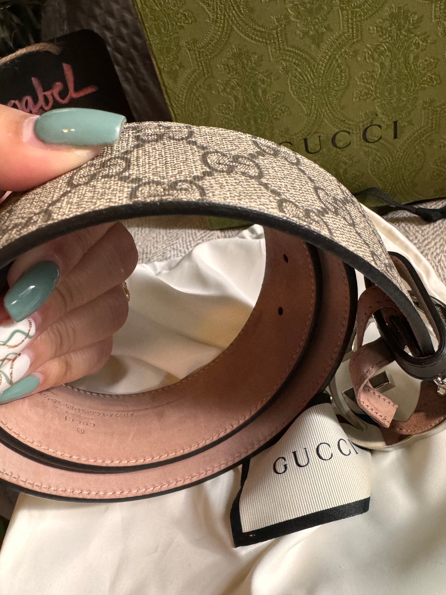 Gucci interlocking monogram belt