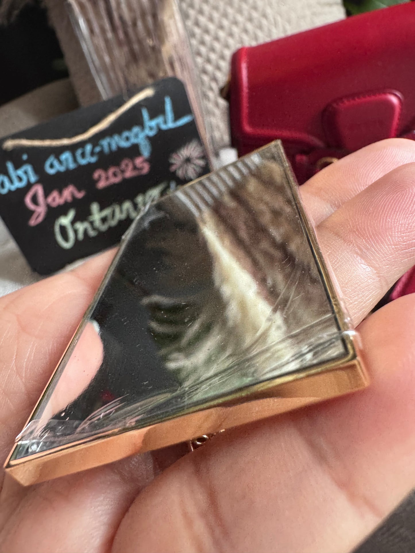 YVES SAINT LAURENT Beaute New Hand Mirror and Phone Ring