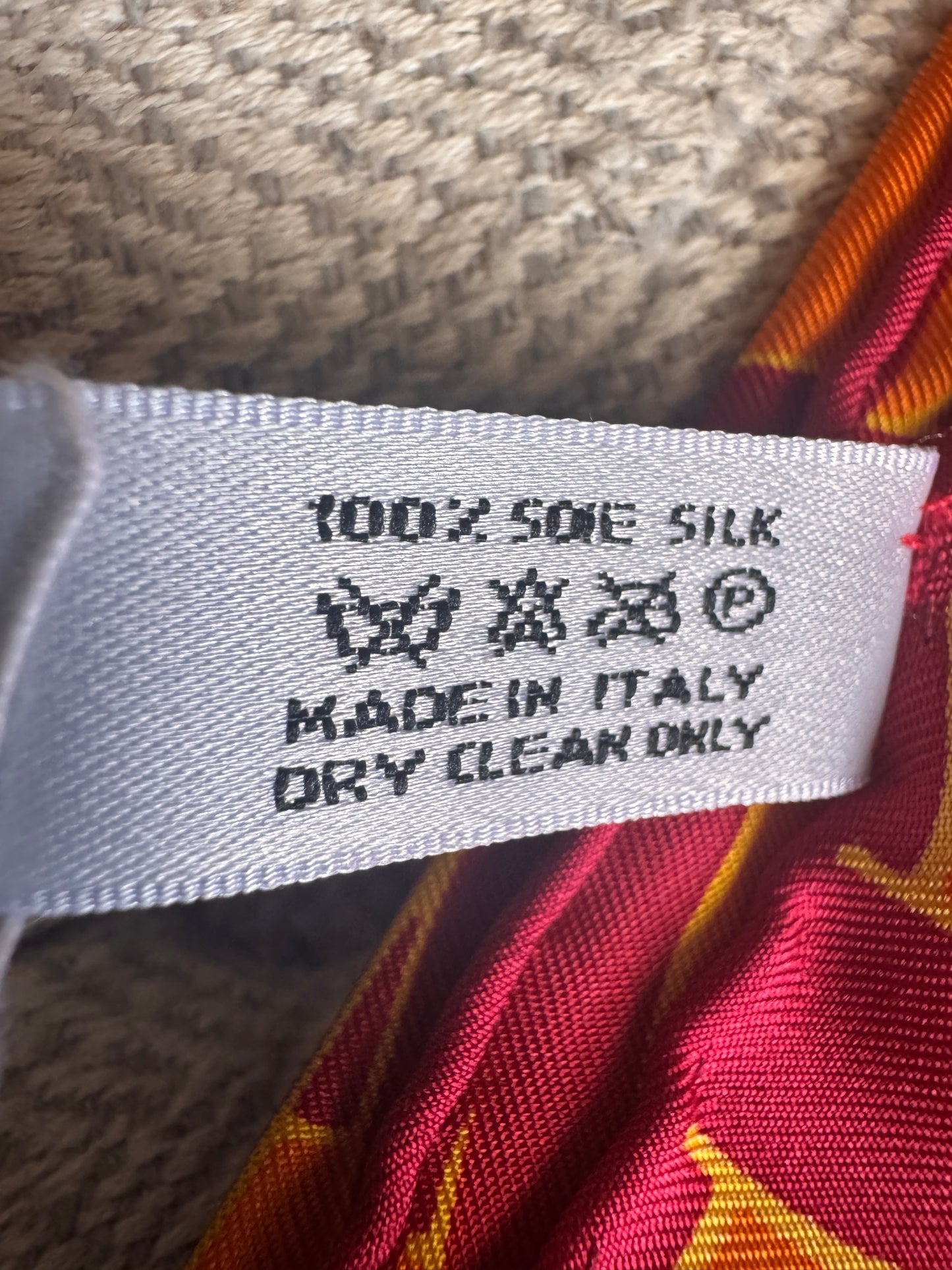 Vintage 1970's/80's CHRISTIAN DIOR Silk Scarf / Hand Rolled Edge / Retro Collectible Rare