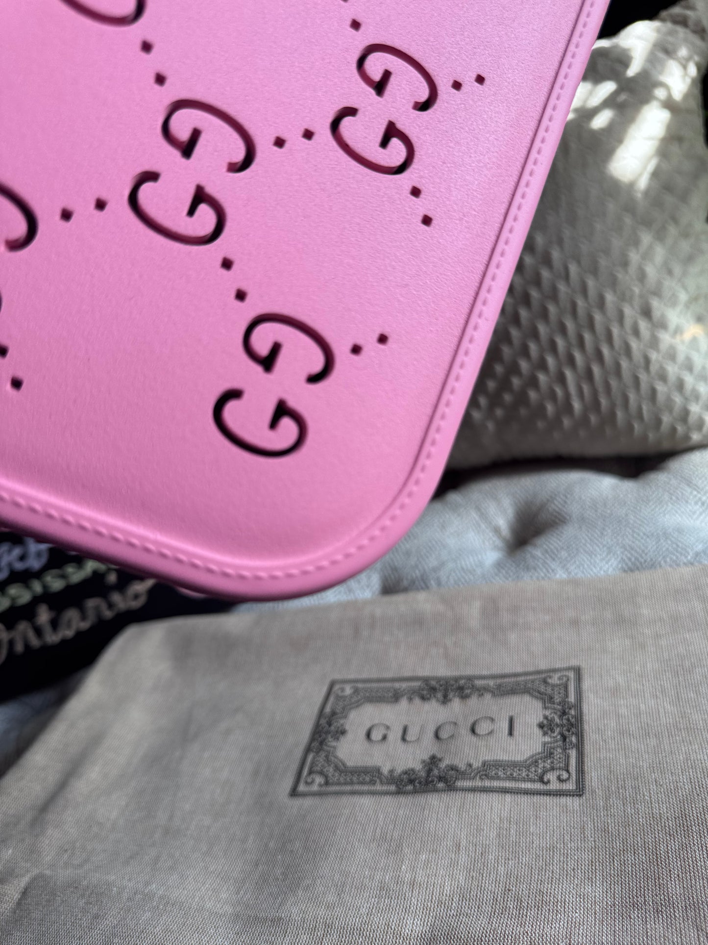 Gucci Rubber tote-PINK