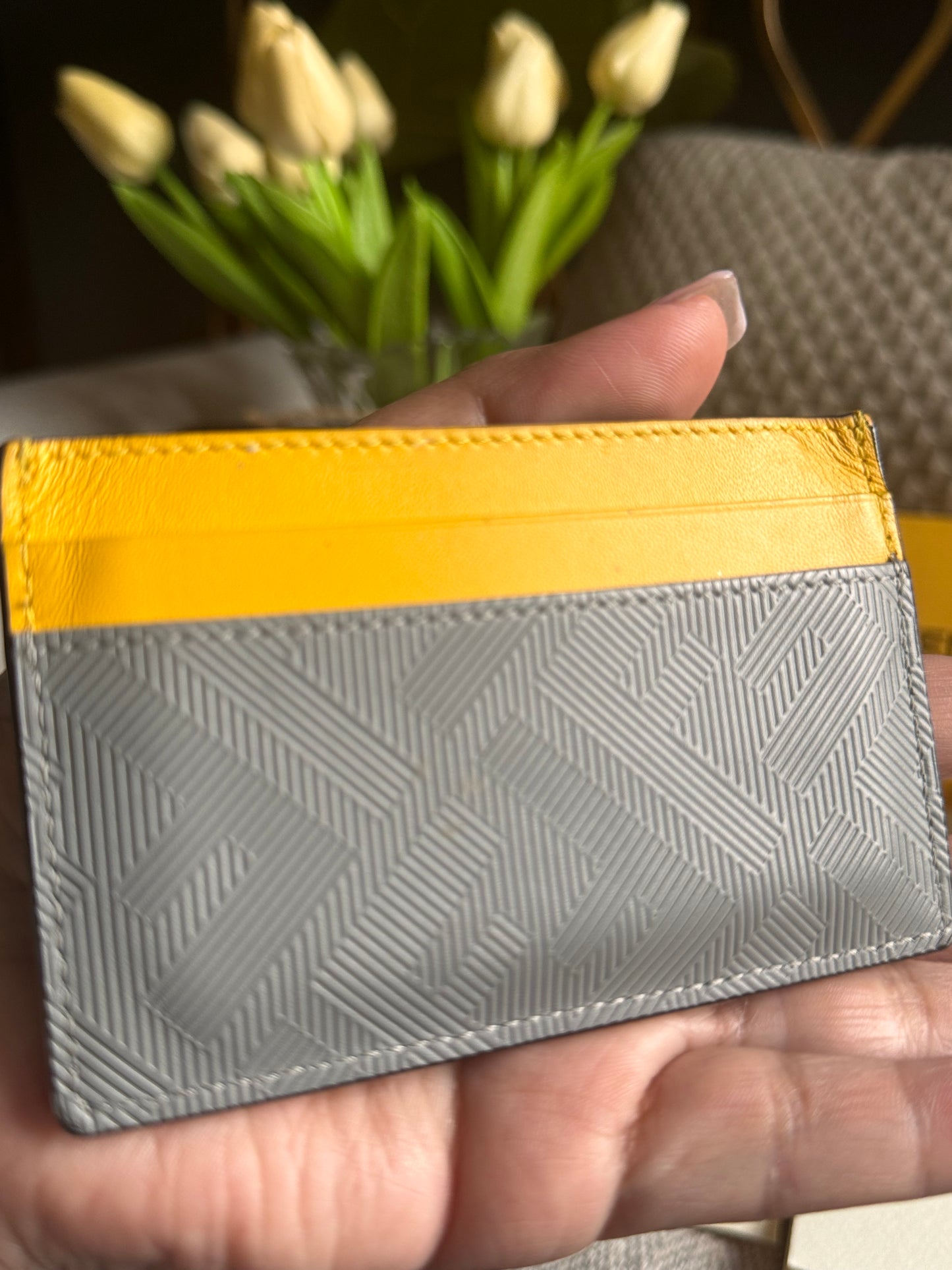 Fendi Logo Cardholder in Leather