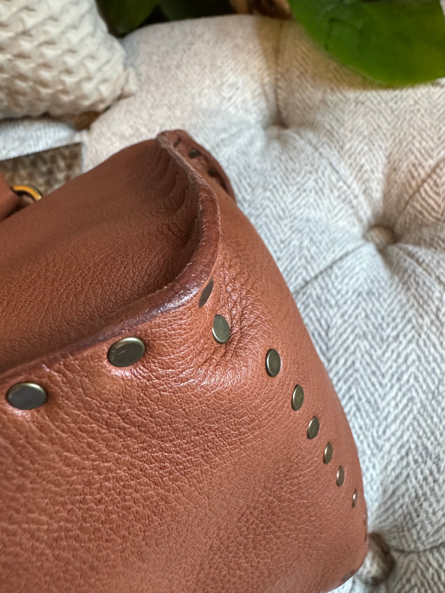 Celine Vintage Studded Leather Tote
