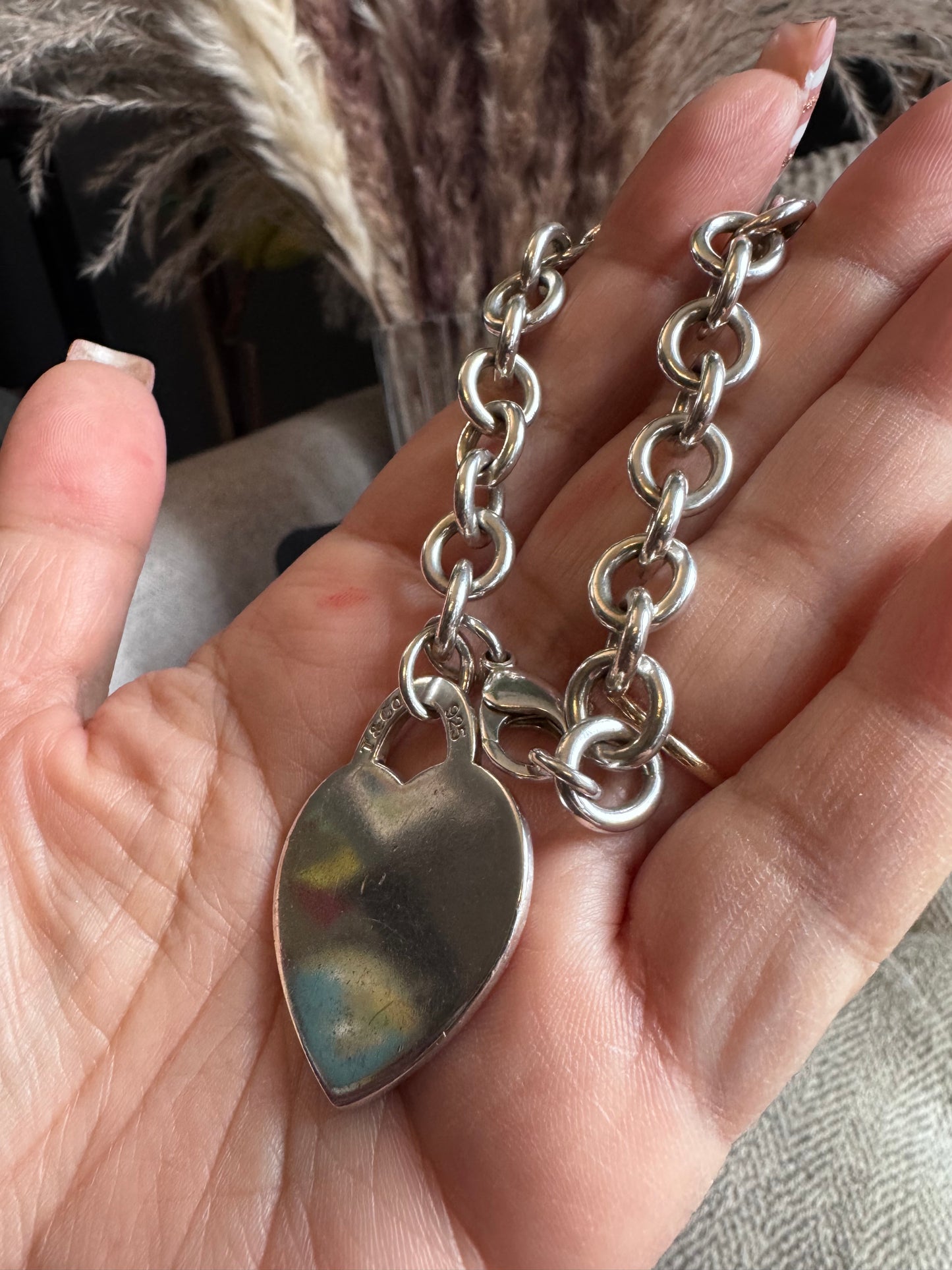 Tiffany&Co XL Heart Return to Tiffany Sterling Silver bracelet