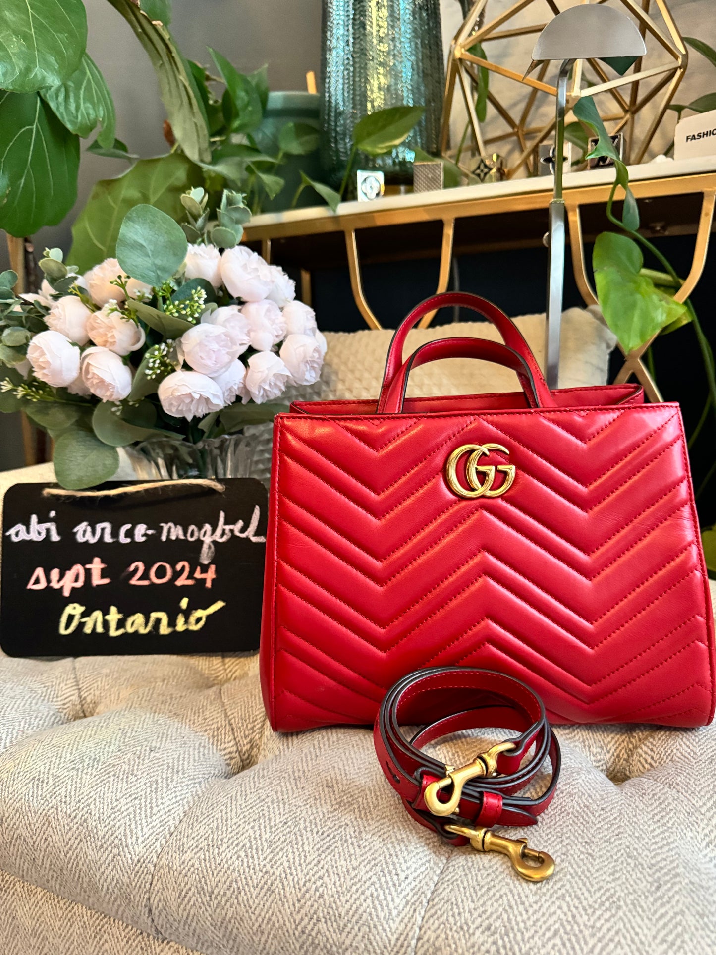 Gucci Small GG Marmont Matelasse Tote