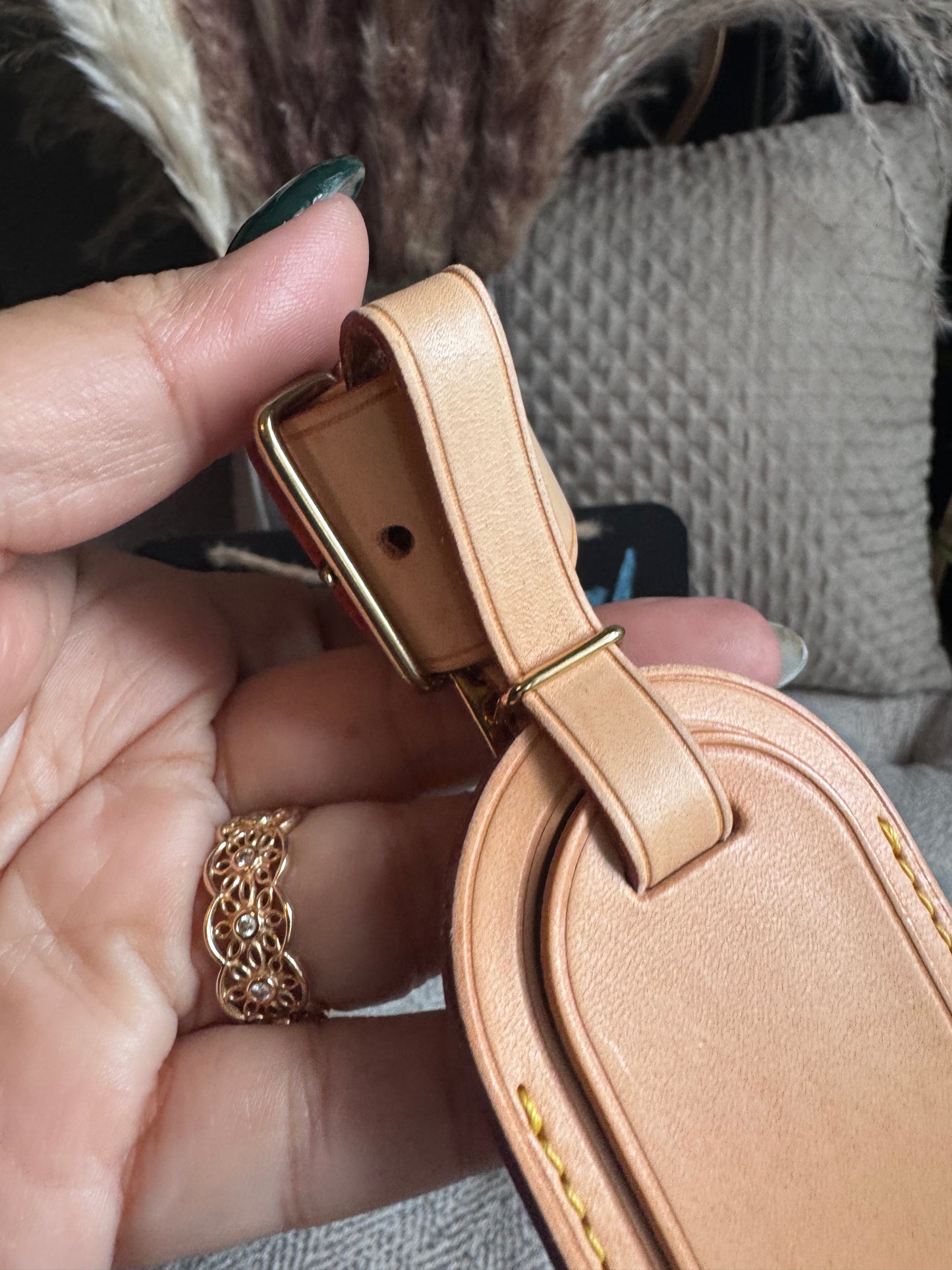 Louis Vuitton Luggage tag/Poignet + Lock/Key Bundle