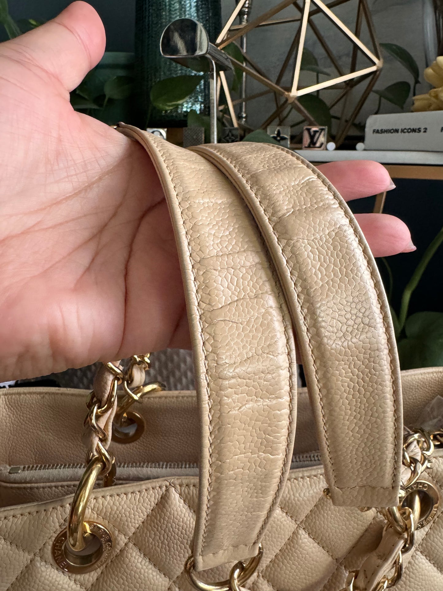 Chanel Beige GST in Gold Hardware