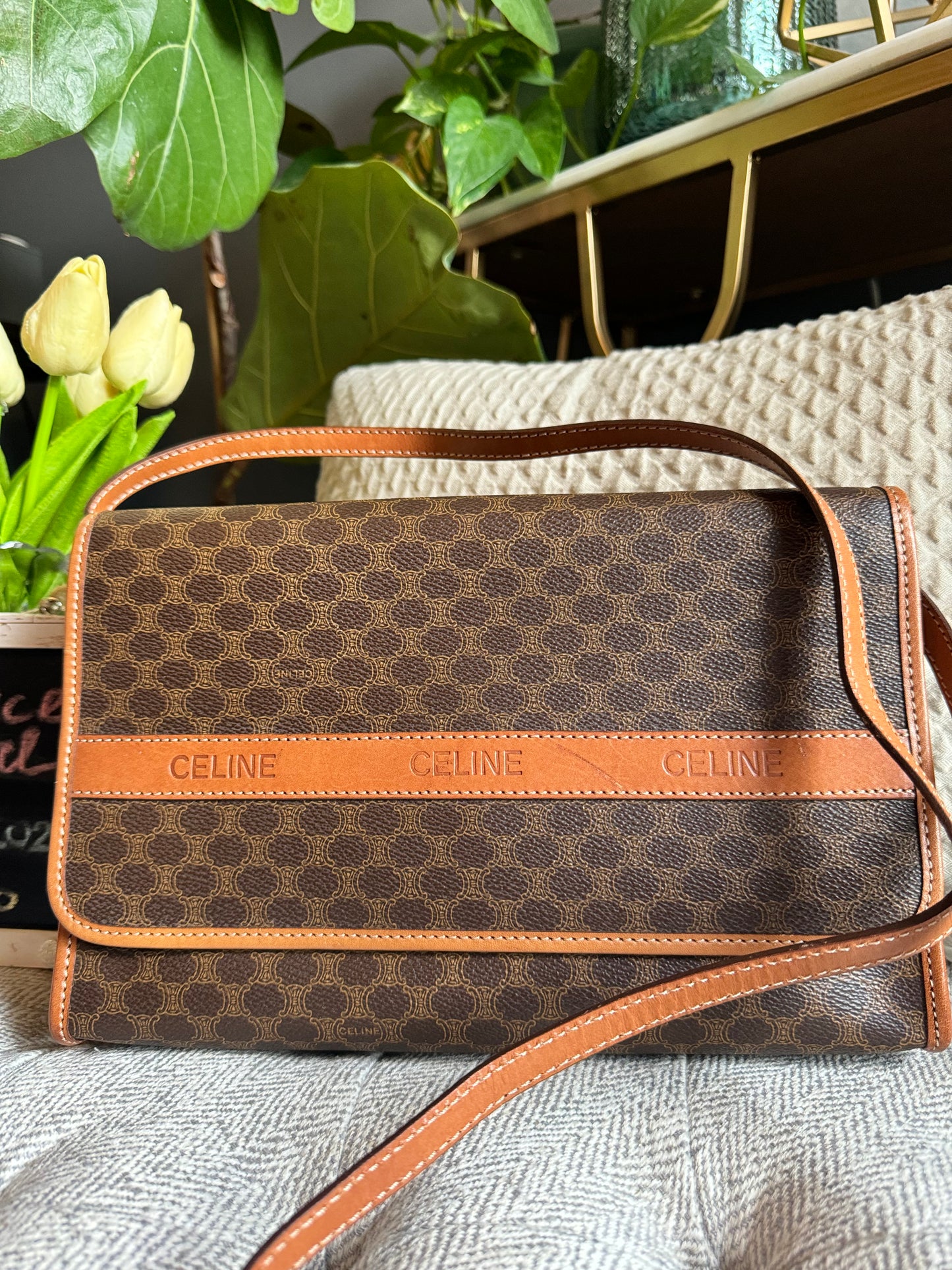 Celine Vintage Macadam Crossbody