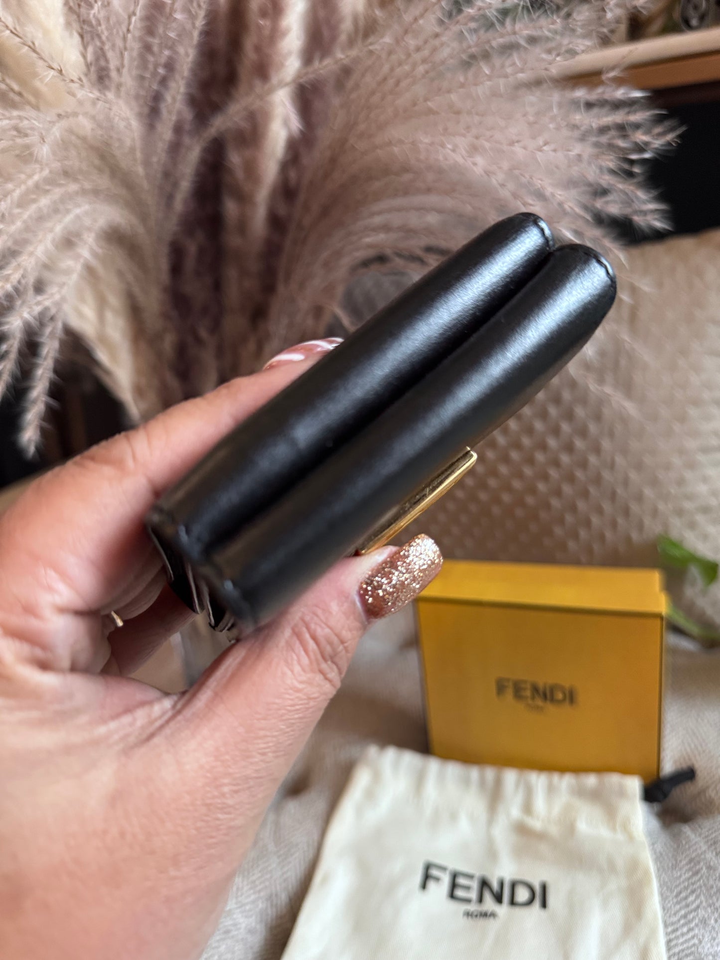 Fendi Micro Baguette Trifold Wallet