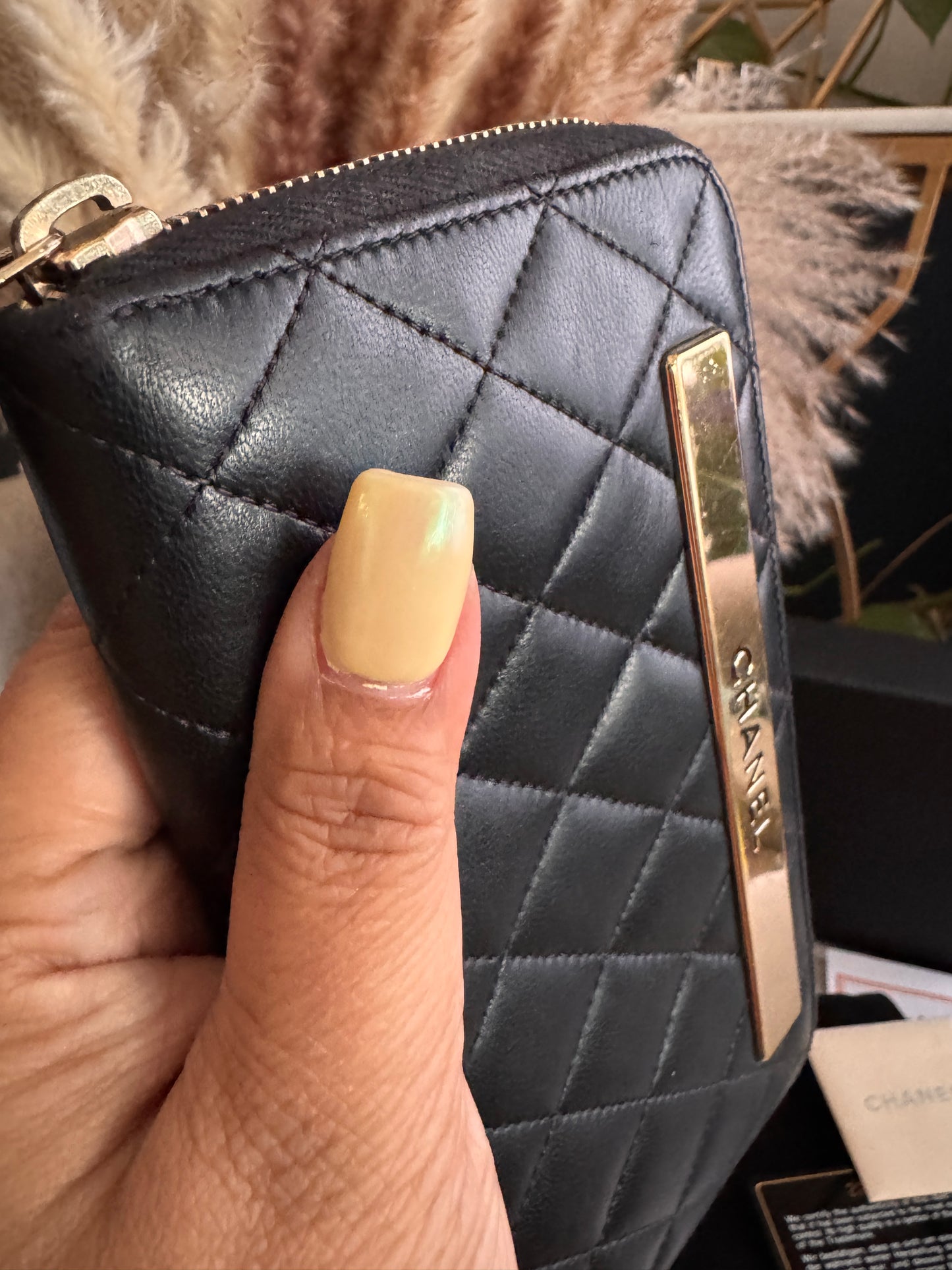 Chanel Trendy Zippy Wallet -Black GHW