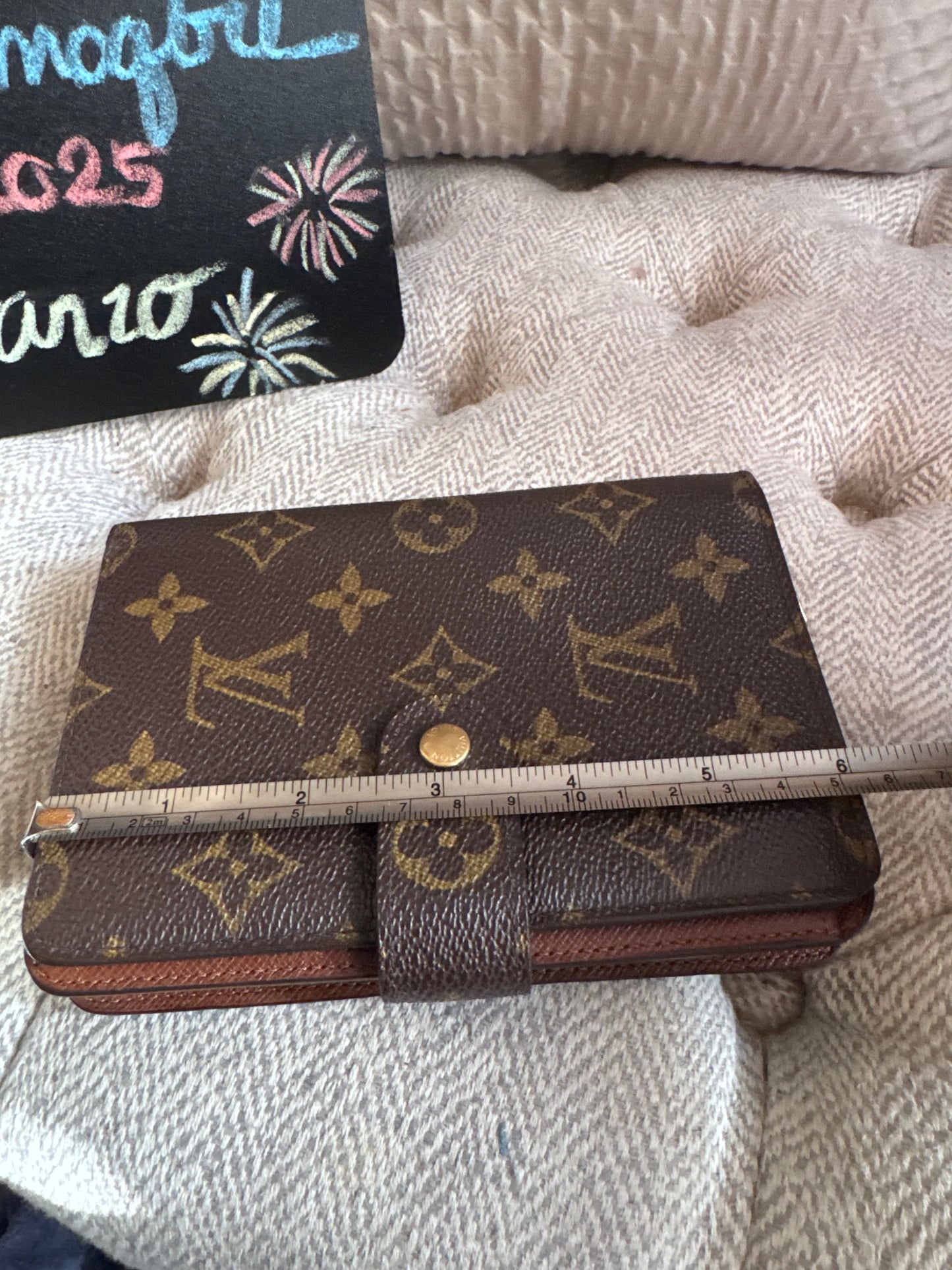 Louis Vuitton Vintage Porte Papier Zip Bifold Wallet in Monogram